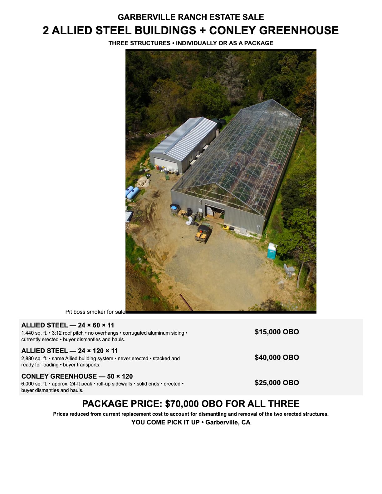 Conley 50' x 120' Commercial Greenhouse