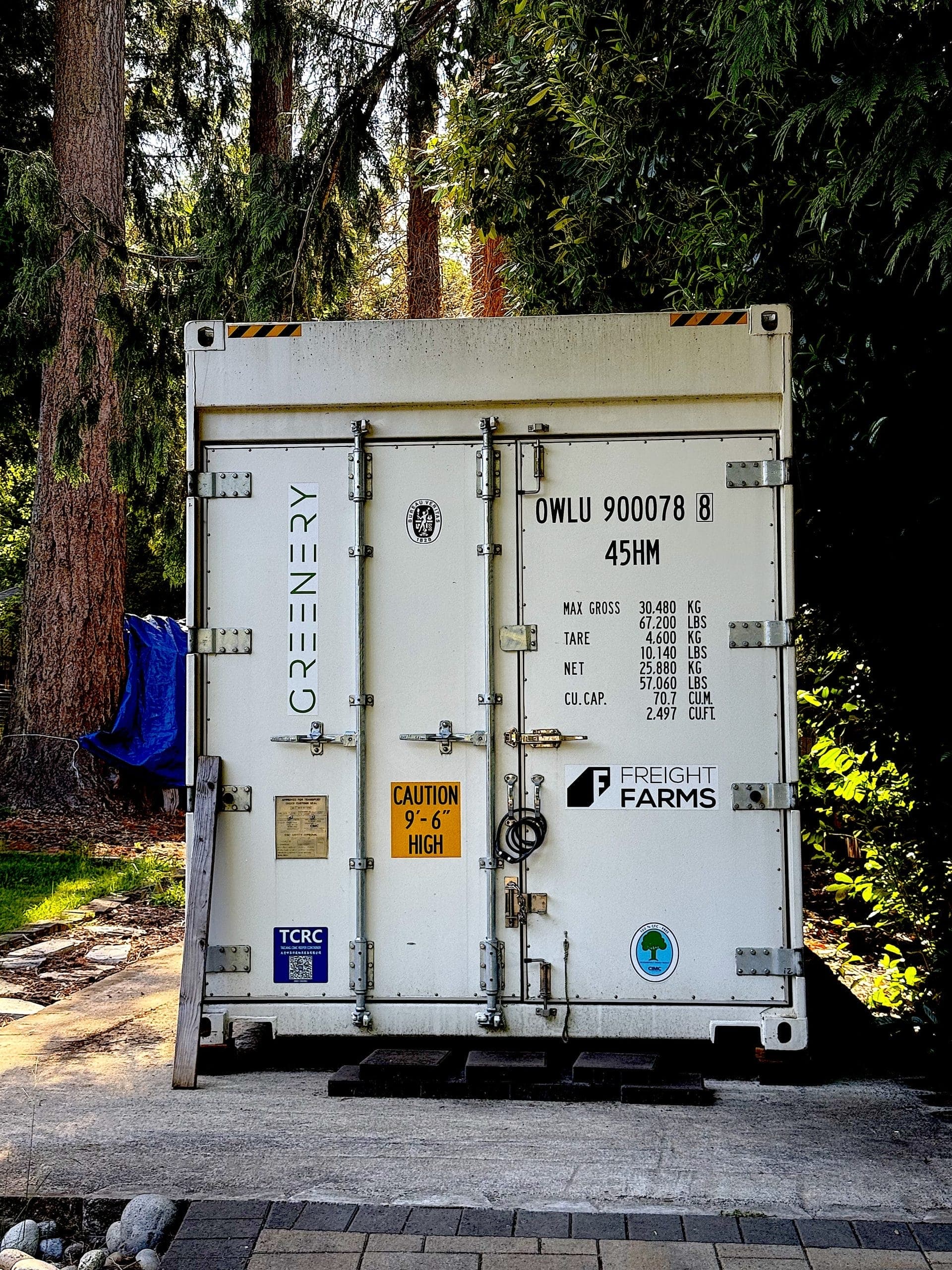 Freight Farms “Greenery” Hydroponic Vertical Farming Container – Turnkey System located in Sammamish, WA