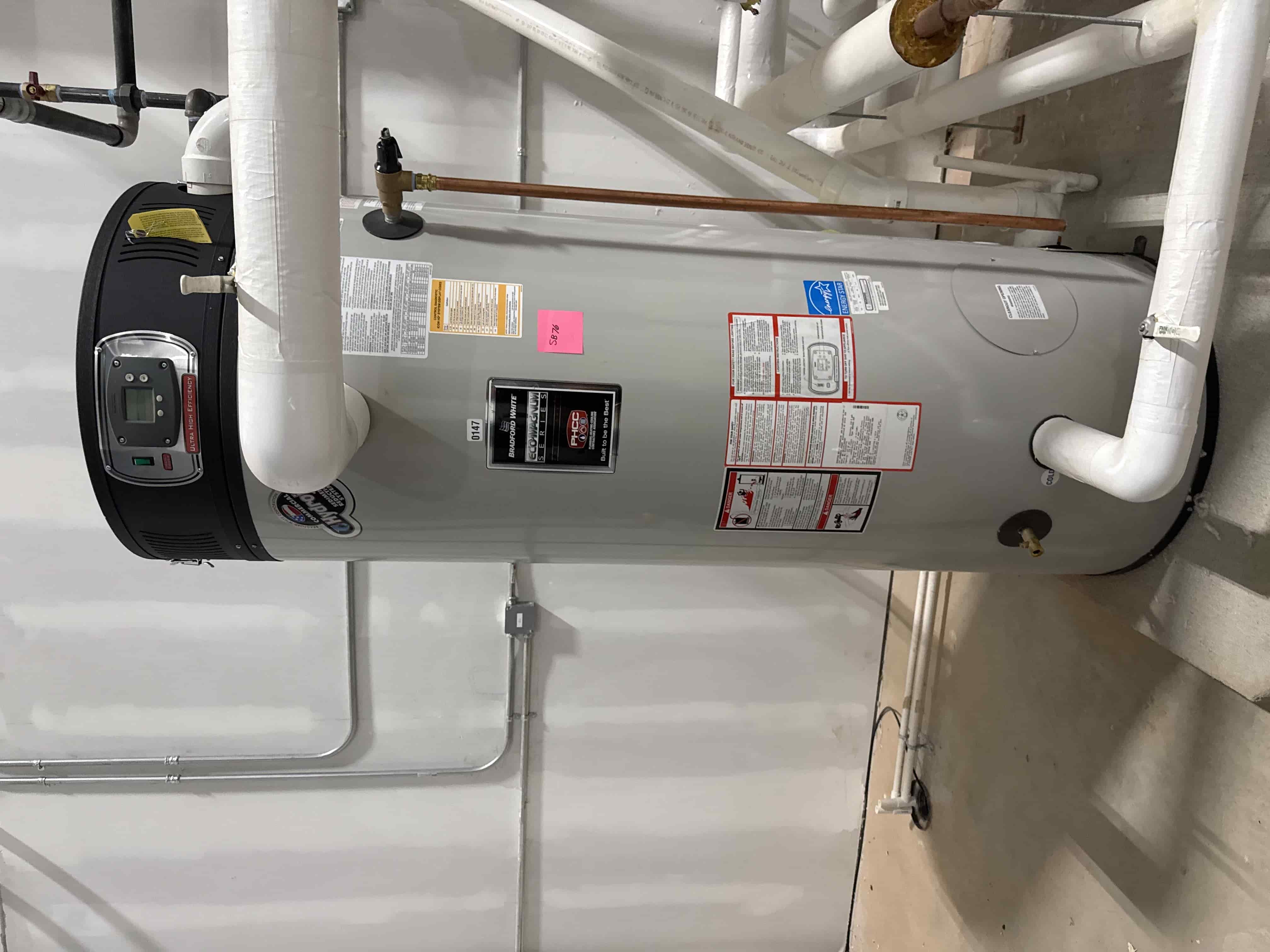 Bradford White Eco-Magnum Series EF Commercial Gas Water Heater, Energy Saver Model, High Efficiency, Natural Gas, 100 Gallon