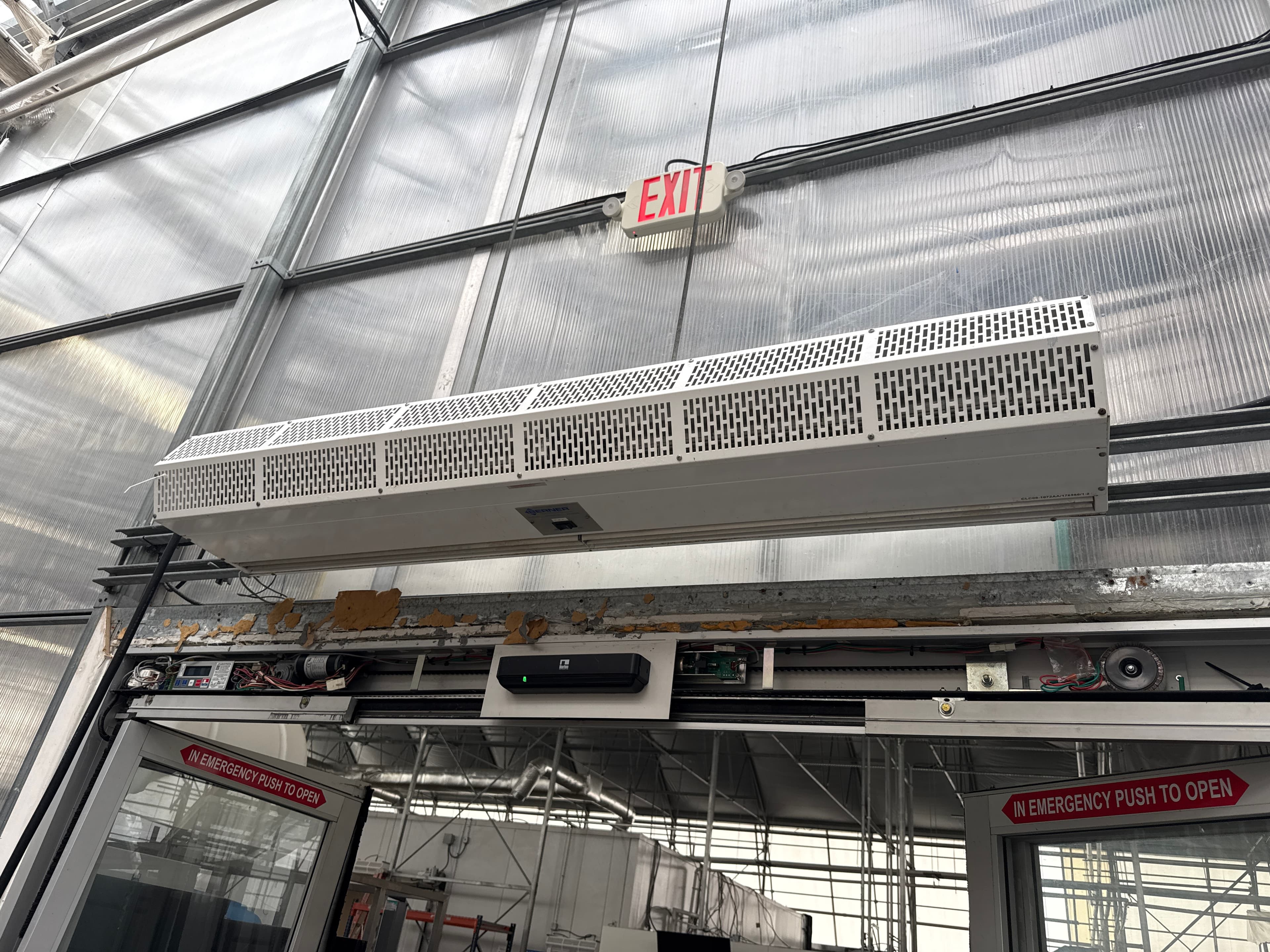 Berner 72"" Commercial Low Profile Air Curtain Model CLC08-1072AA