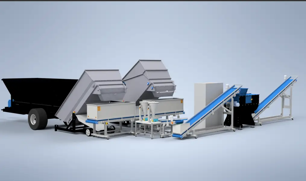 Logitec Plus ML15 Substrate Mixing Line — Peat/Coir Batching System