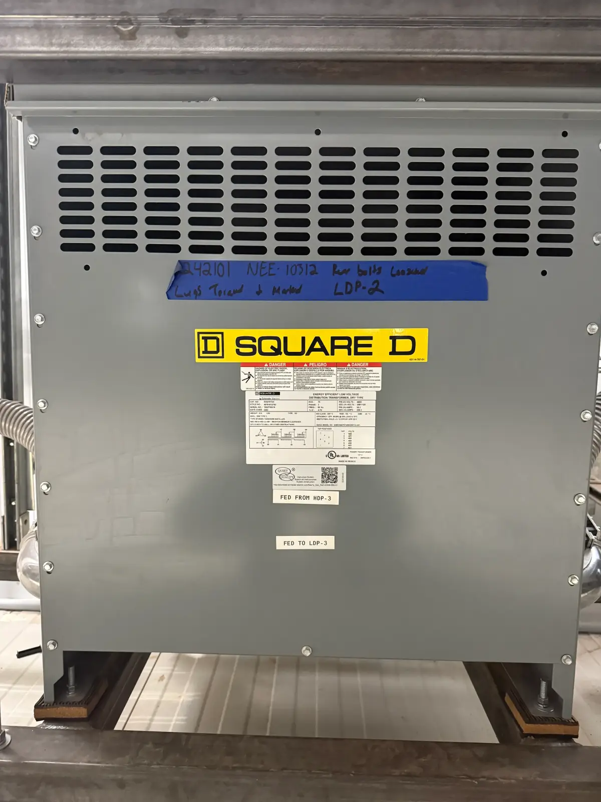 SB7035: Square D Electrical Distribution Transformer Cabinet