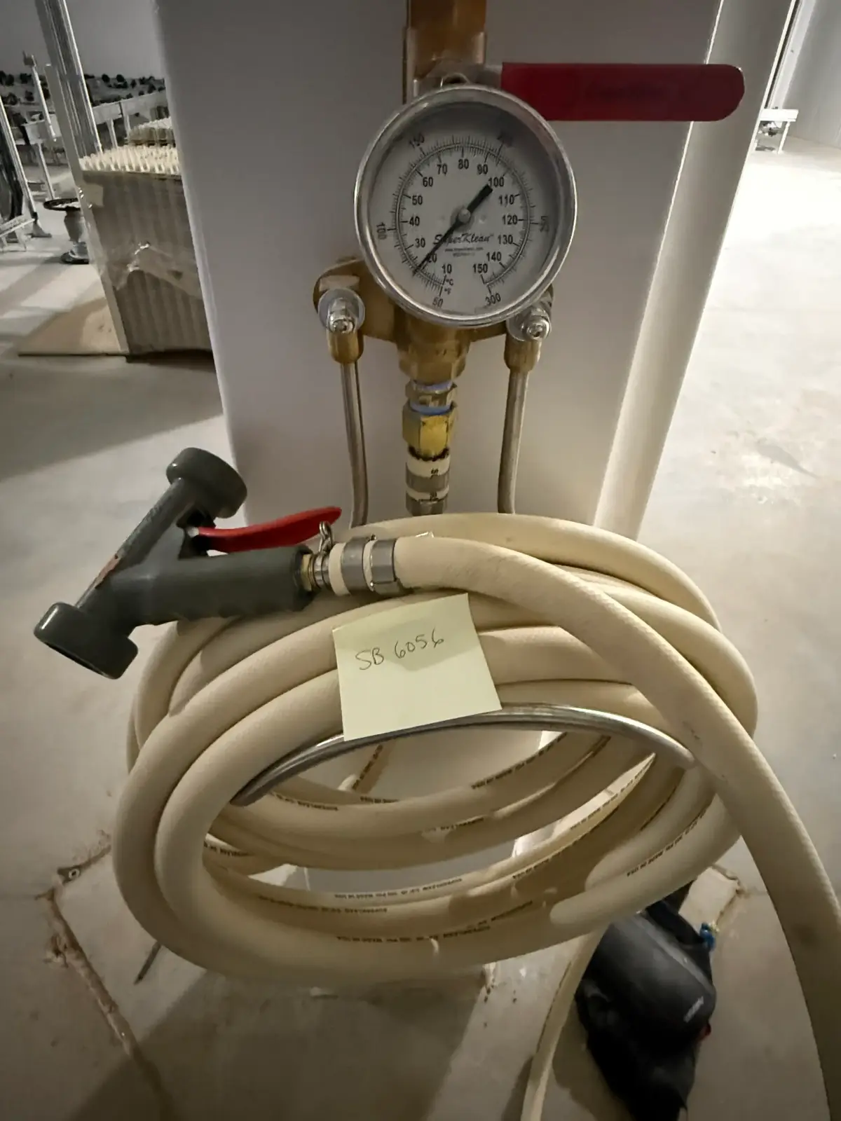 Commercial Washdown Hose Reel with Pressure Gauge – Lot of 1 (Used)