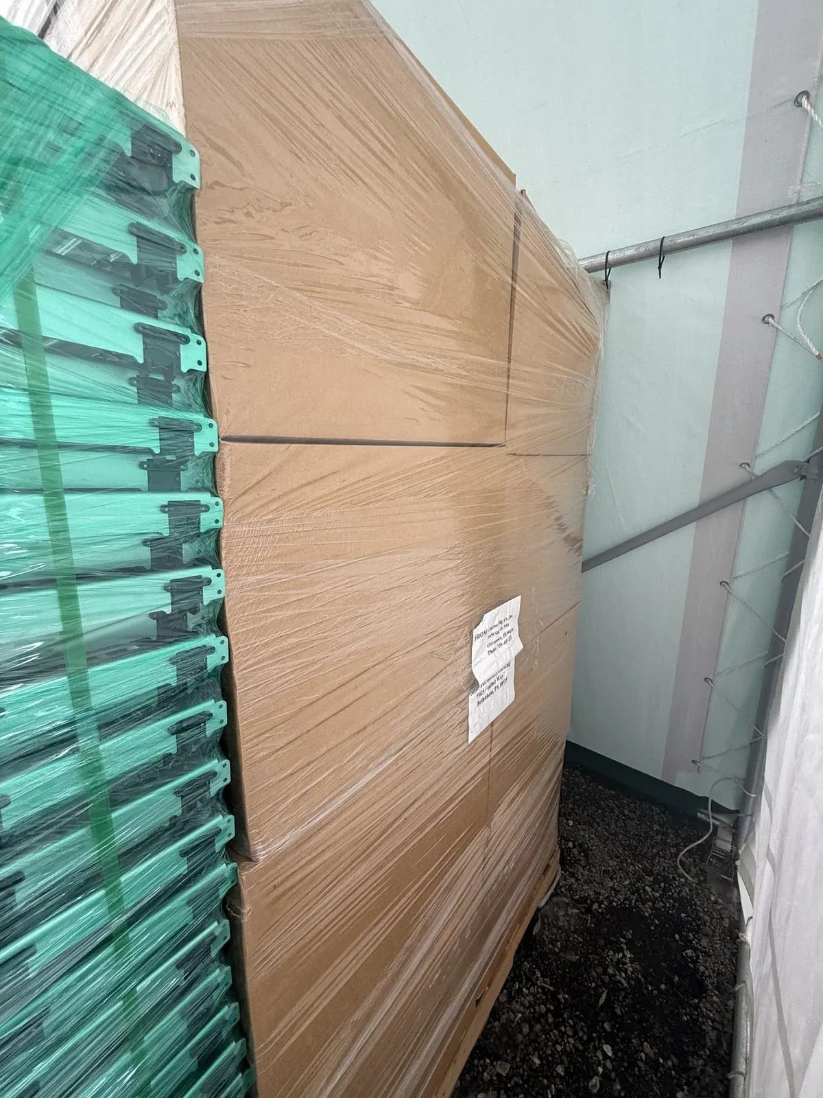 Steel Pallet Rack Post Protectors - Unboxed Pallet Lot (Approx. 40) | Chesterton, IN