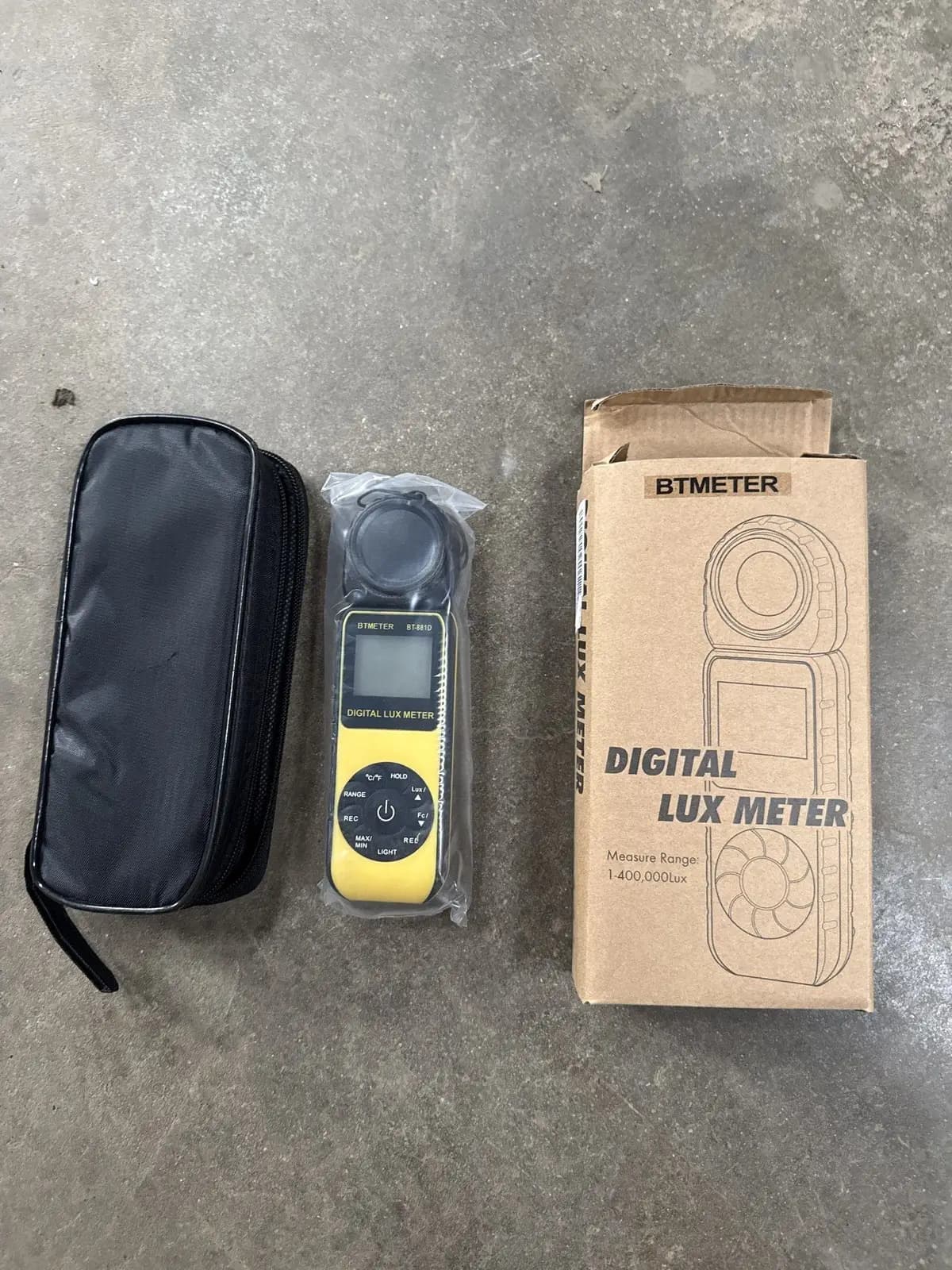 BTMETER BT-881D Digital Lux Meter, 1-400,000 Lux - New in Box | Chesterton, IN