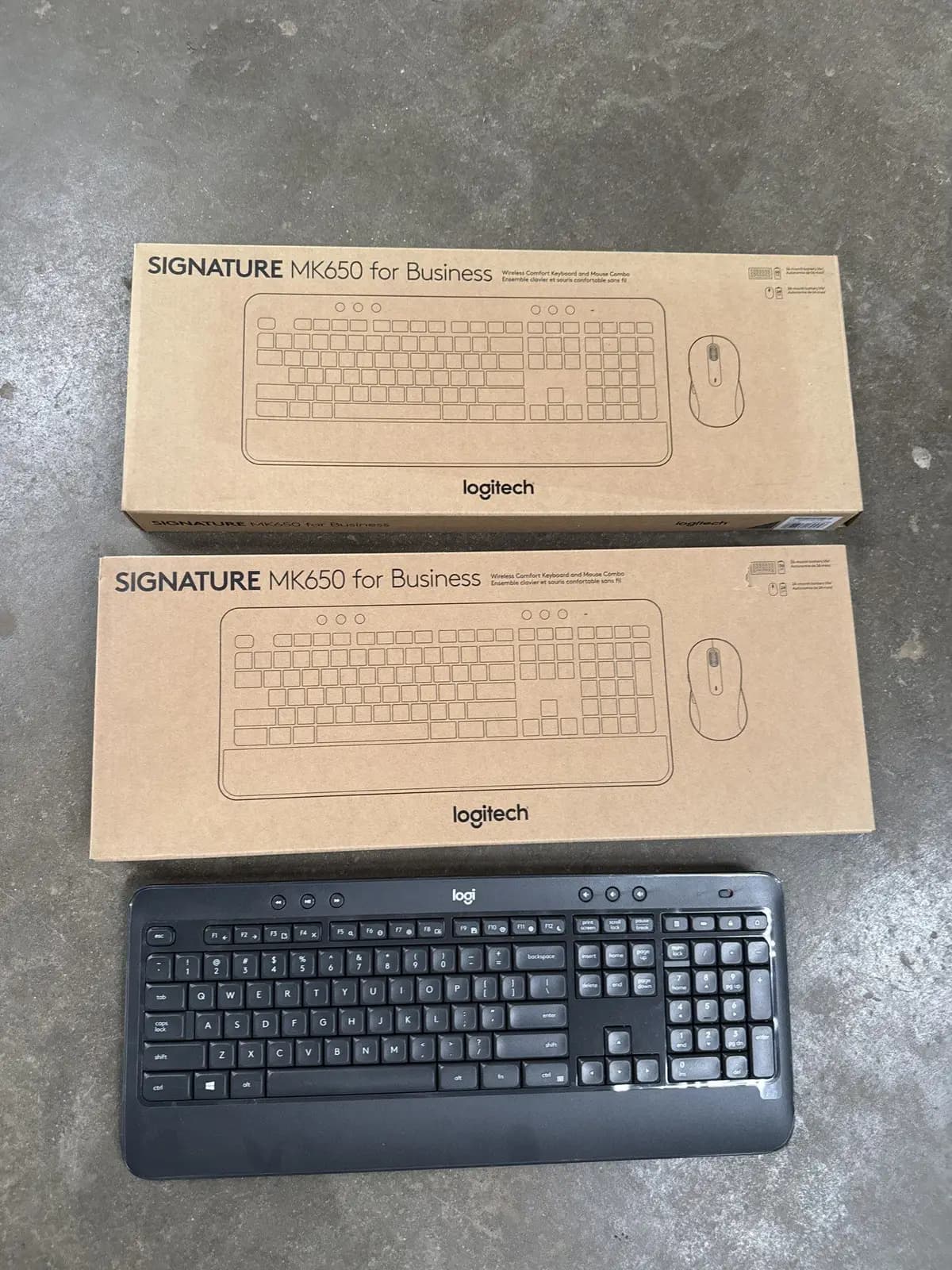 Logitech Keyboard Lot - (2) NEW Sealed Signature MK650 for Business Combos + (1) Used Wireless Keyboard | Chesterton, IN