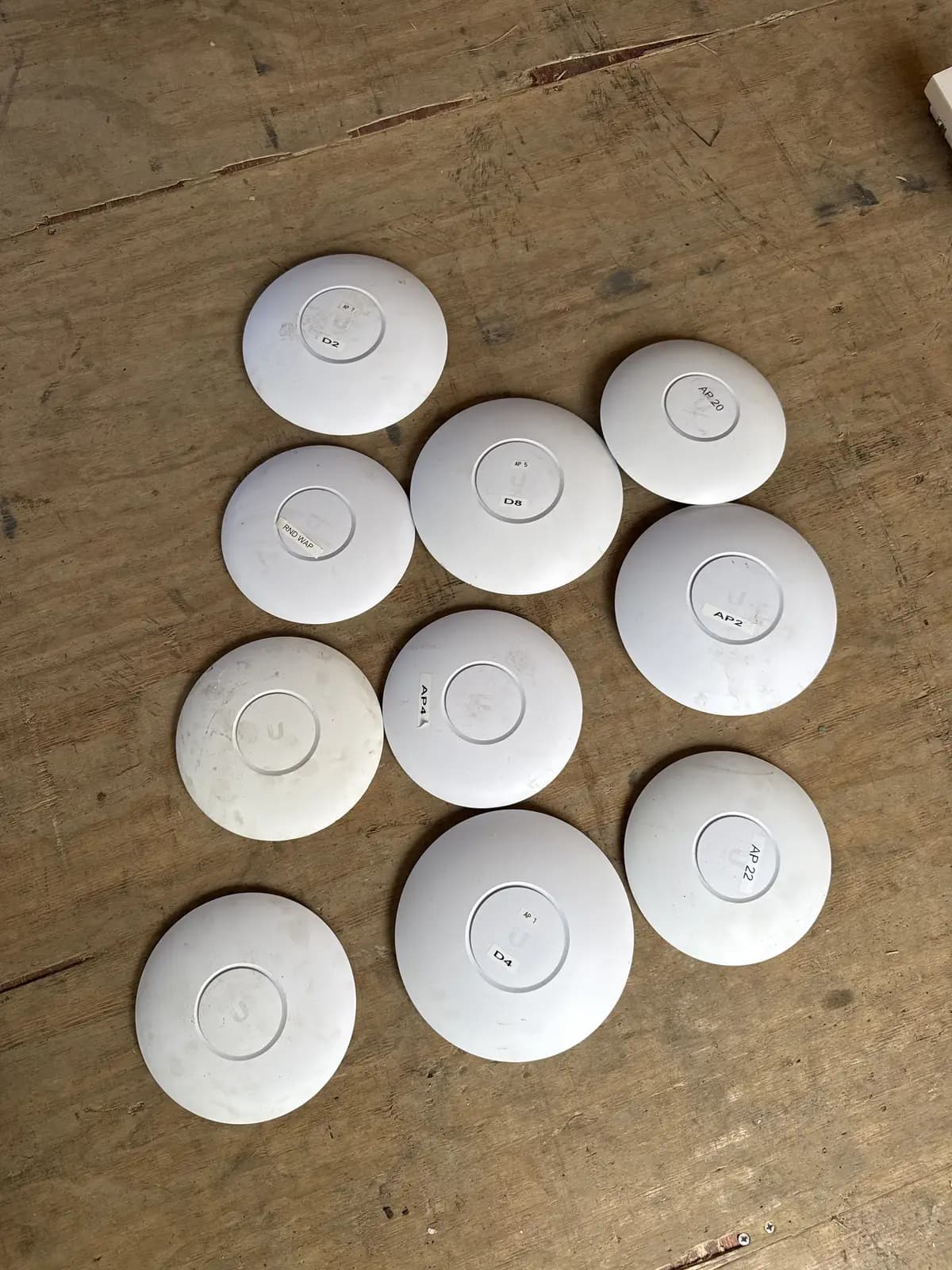 Ubiquiti UniFi Ceiling Access Points - Lot of 10, Incl. U6-Pro WiFi 6 | Chesterton, IN