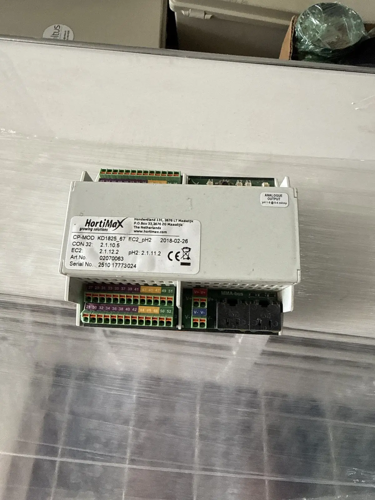 HortiMax CP-MOD KD1825_67 EC2_pH2 Greenhouse Fertigation Measuring Module | Chesterton, IN