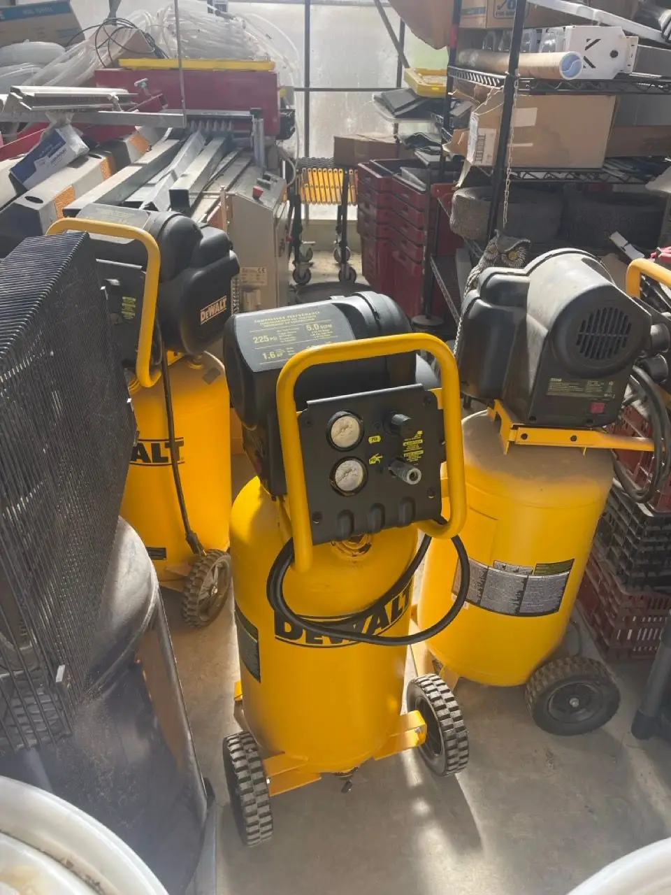 DeWalt 15-Gallon Vertical Air Compressors (Lot of 3) | Pescadero, CA | (Used)