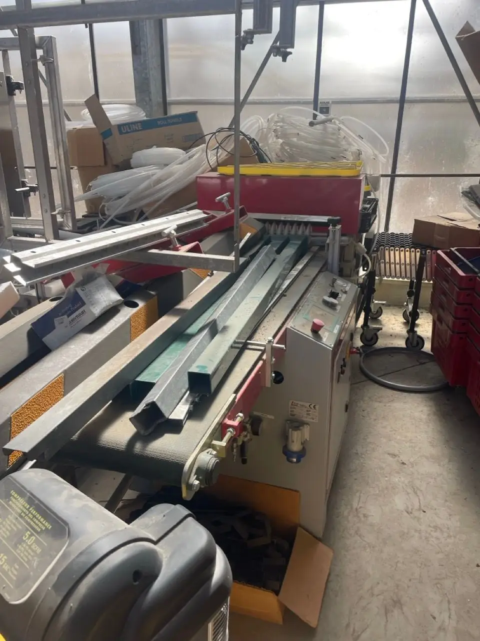 Bulk Lot: Greenhouse and Pack House Equipment (Fans, Gantries, Conveyors, Blower Rig, Gearmotors) | Pescadero, CA | (Used)