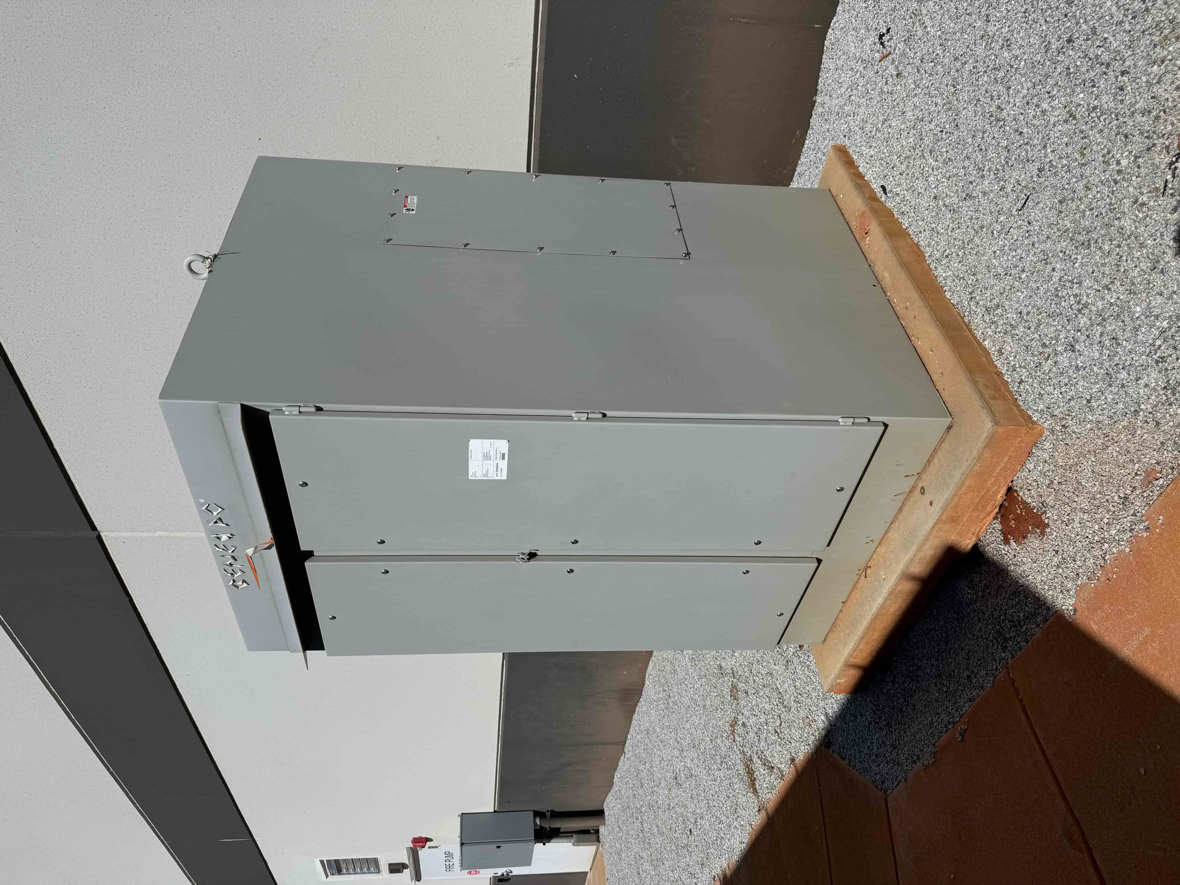 SB4002: Generac Automatic Transfer / Switchgear Cabinet, 480 V 3-Phase, Outdoor-Rated Enclosure for Dual 750 kW Generators (Associated with SB4000 East & West)