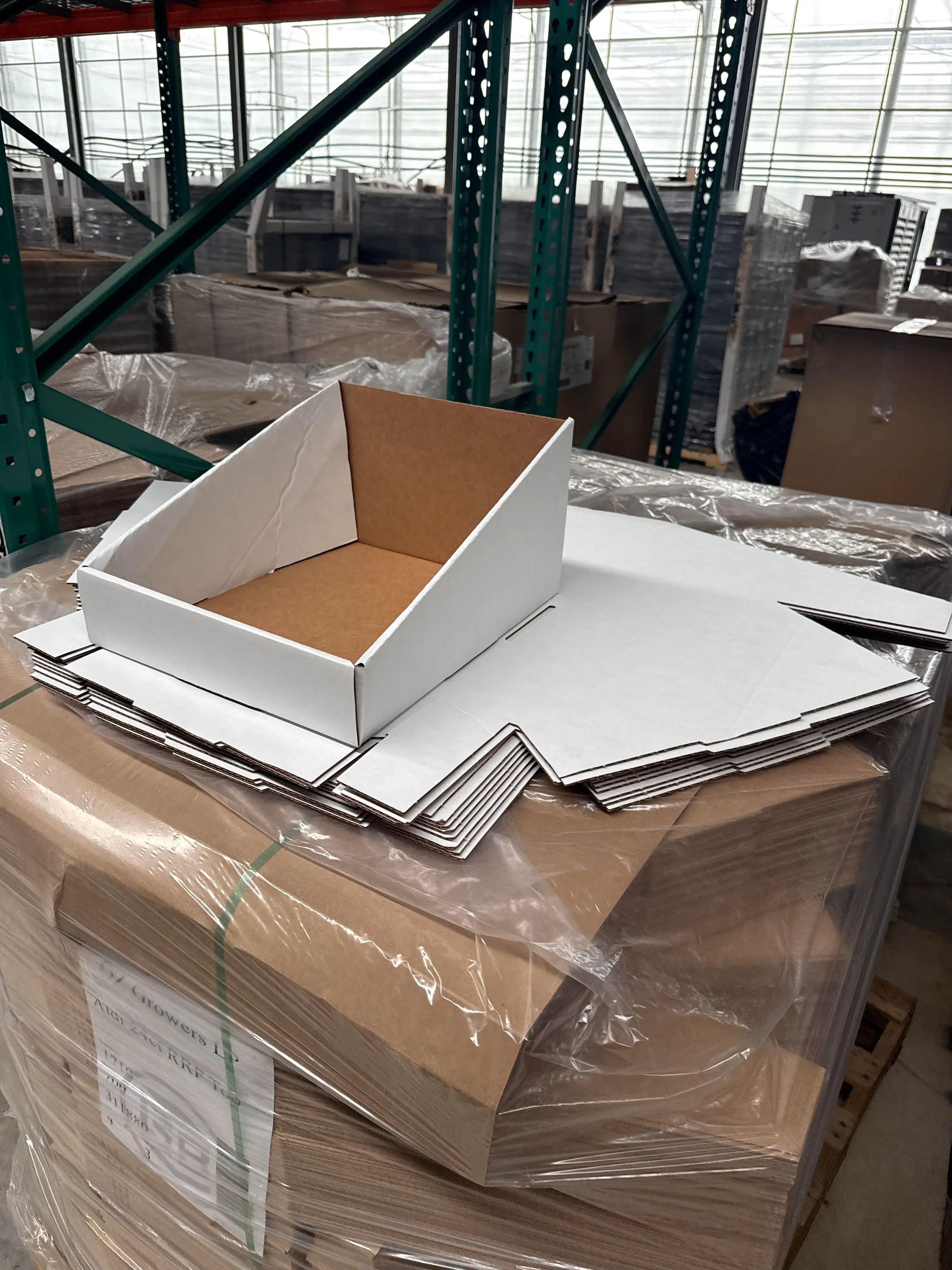 Approx. 6 Pallets of ALDI Herb Display Corrugated Produce Trays / Retail Ready Packaging