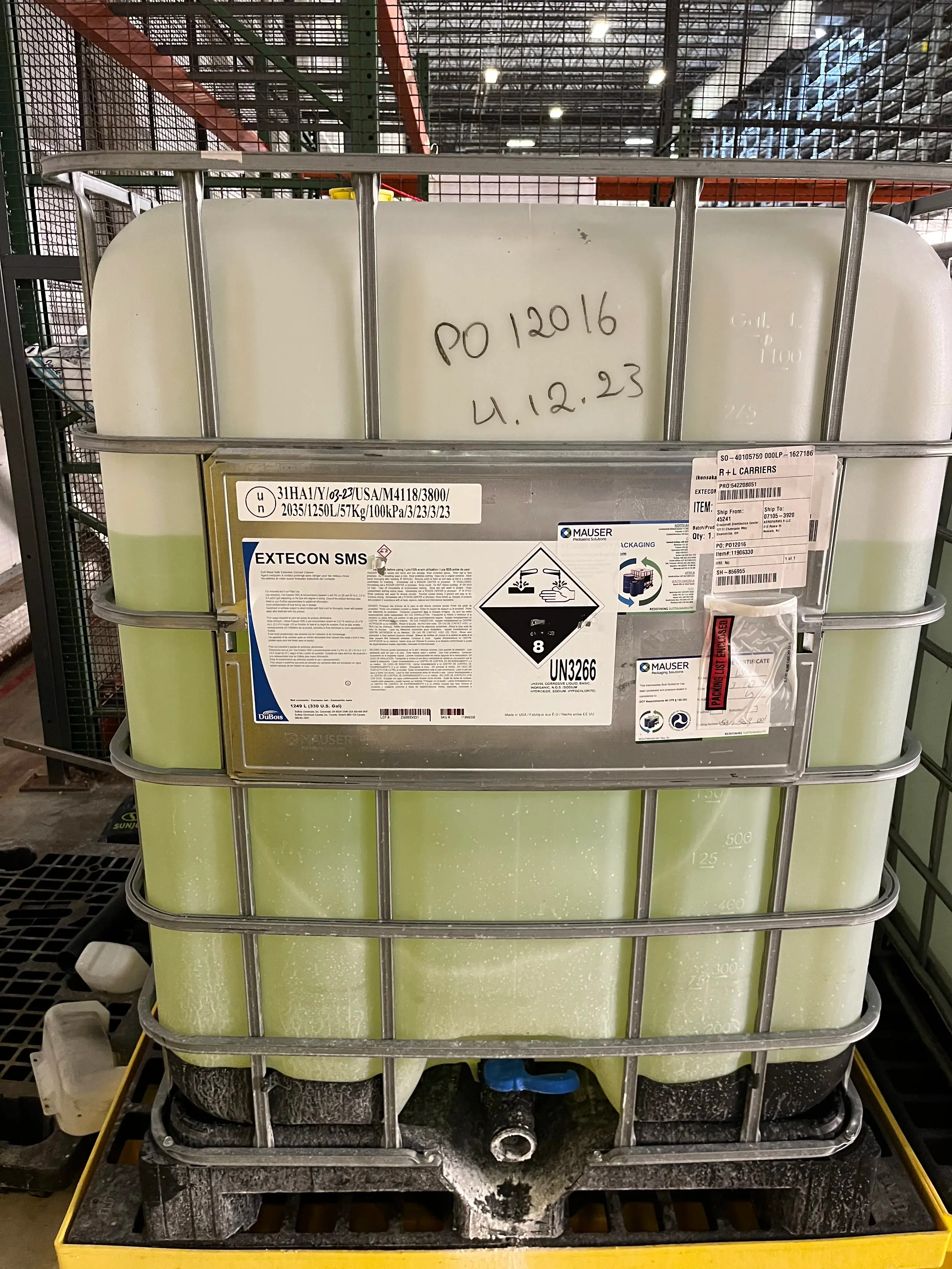 AEROFARMS LOT 10 - Specialized Cleaning Solutions & 350-Gallon Totes