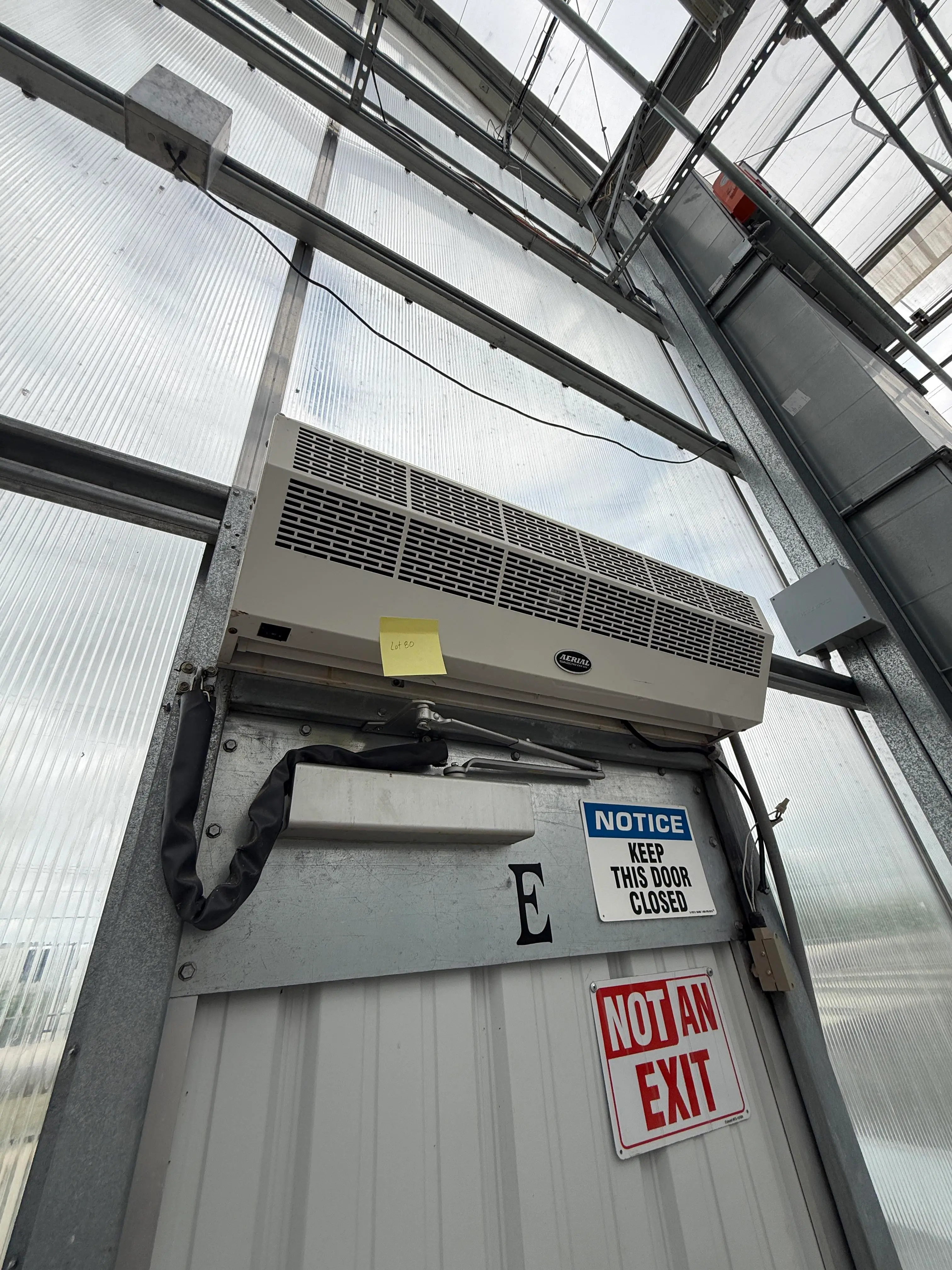 36"" Air Curtain 120V Over Door Air Barrier Greenhouse Entrance Unit 380W