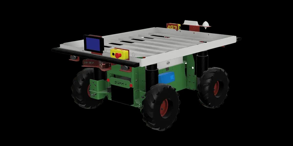 Two (2) Generation 8 Burro 4WD Autonomous Carts with RTK GPS Base Station - Like-New Condition, Upgraded LFP Batteries, Low Hours