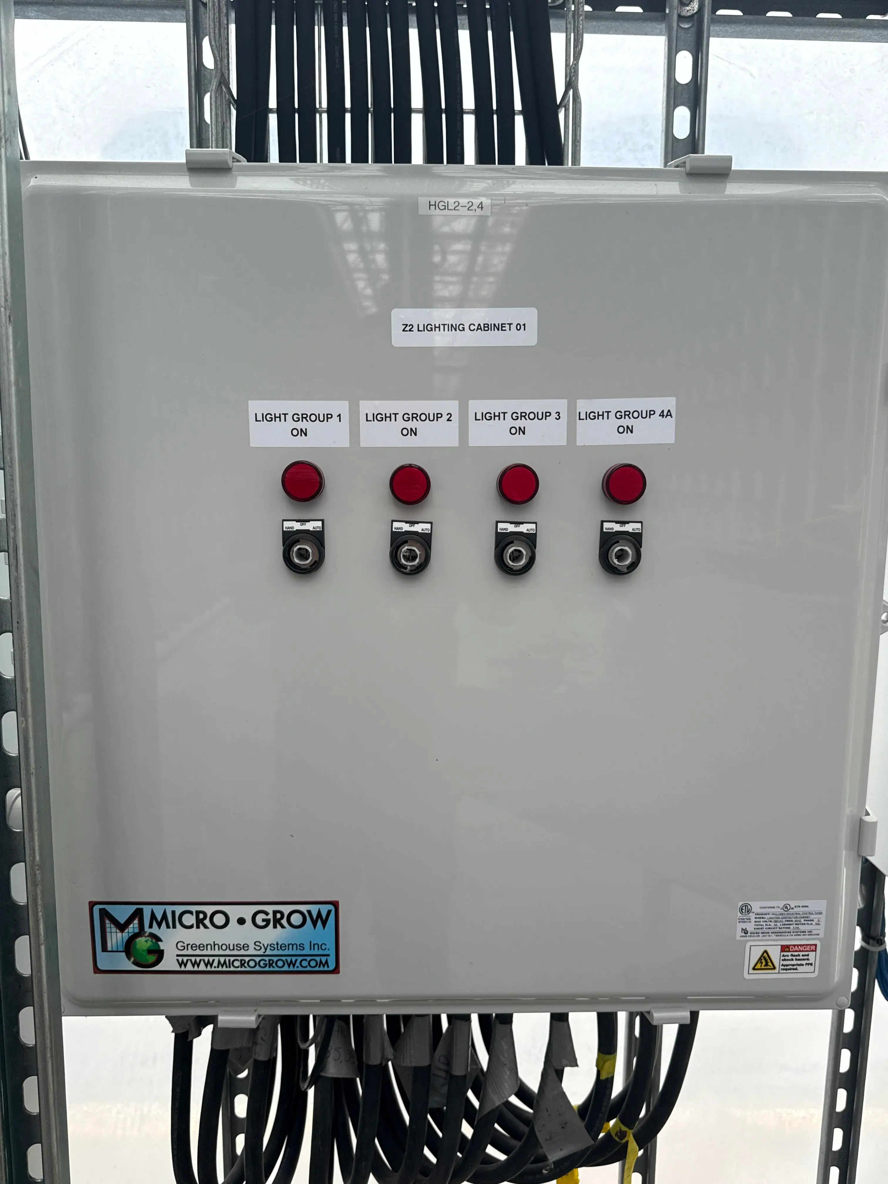 Micro Grow Z2 Lighting Cabinet 01 Multi Group Greenhouse Lighting Control Panel