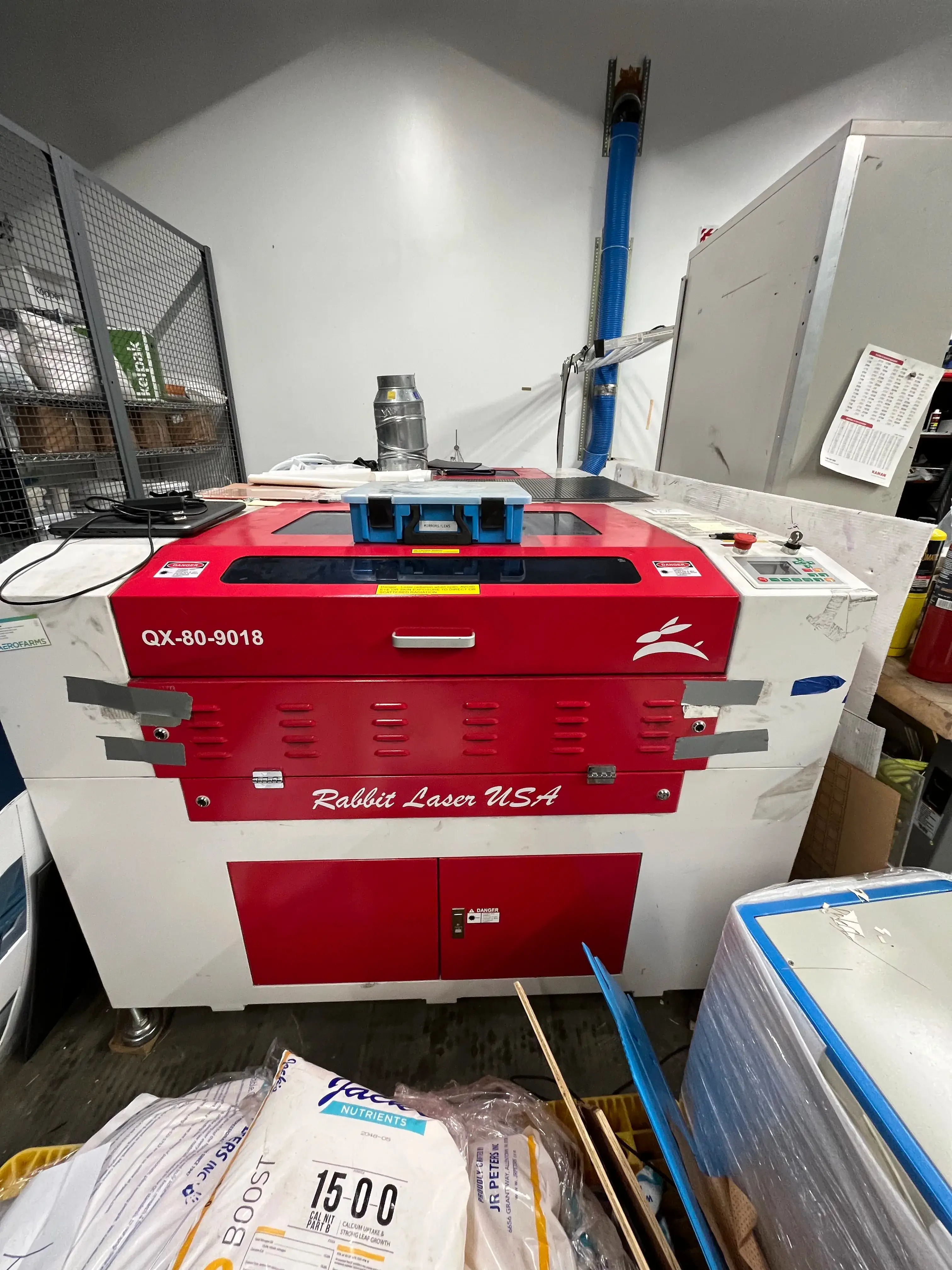 AEROFARMS LOT 1 - Premium Pre-Owned QX-80-9018 Rabbit Laser USA: Precision-Engineered, Ready for Action