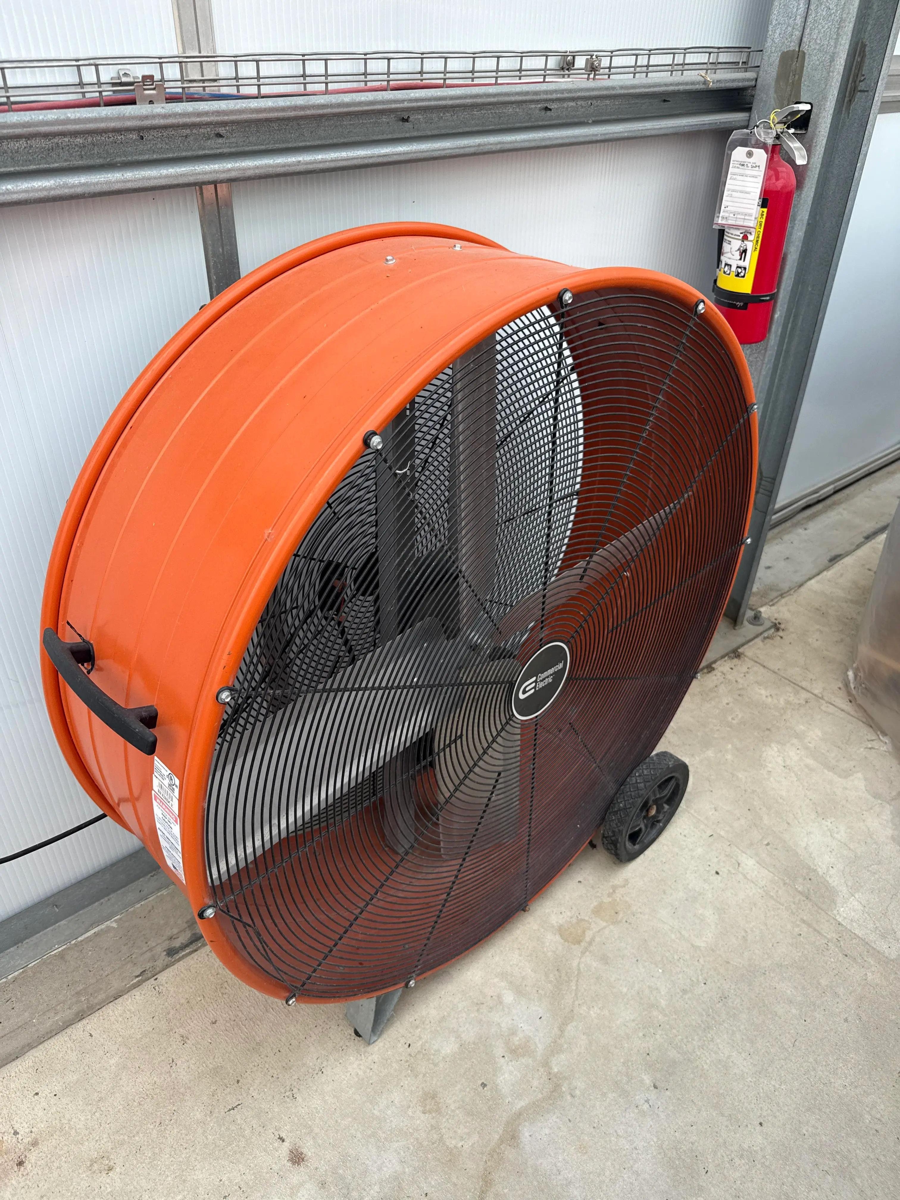 36"" Portable Barrel Fan / High CFM Ventilation Fan – Commercial Electric