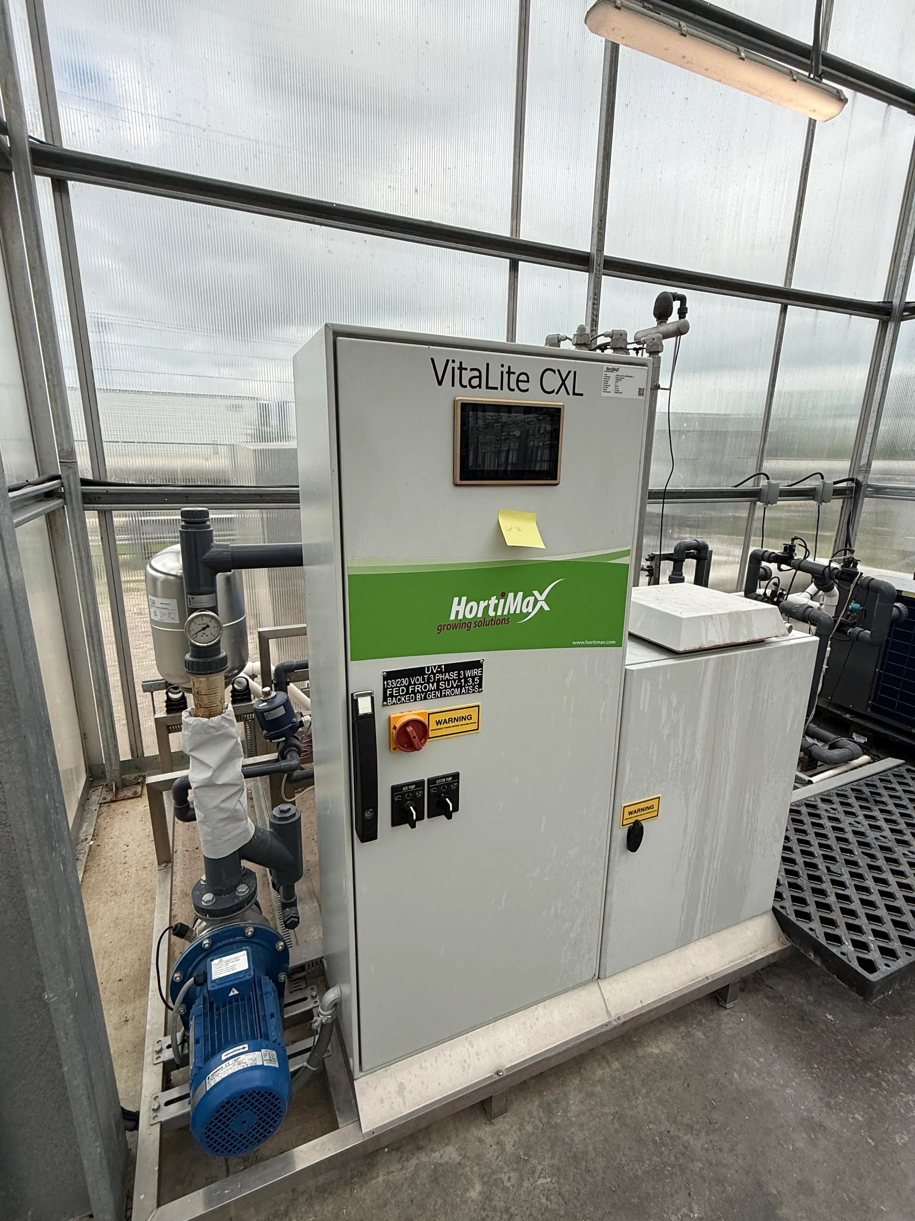 HortiMaX VitaLite CXL Fertigation & Water Treatment System Skid 75kVA Class