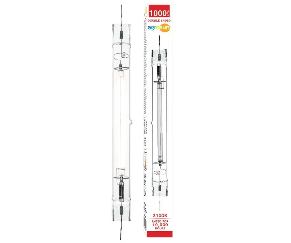 Agrosun 1000W Double-Ended High Pressure Sodium (HPS) Lamp - Bulk Pallet of 696 Pieces with Free USA Shipping