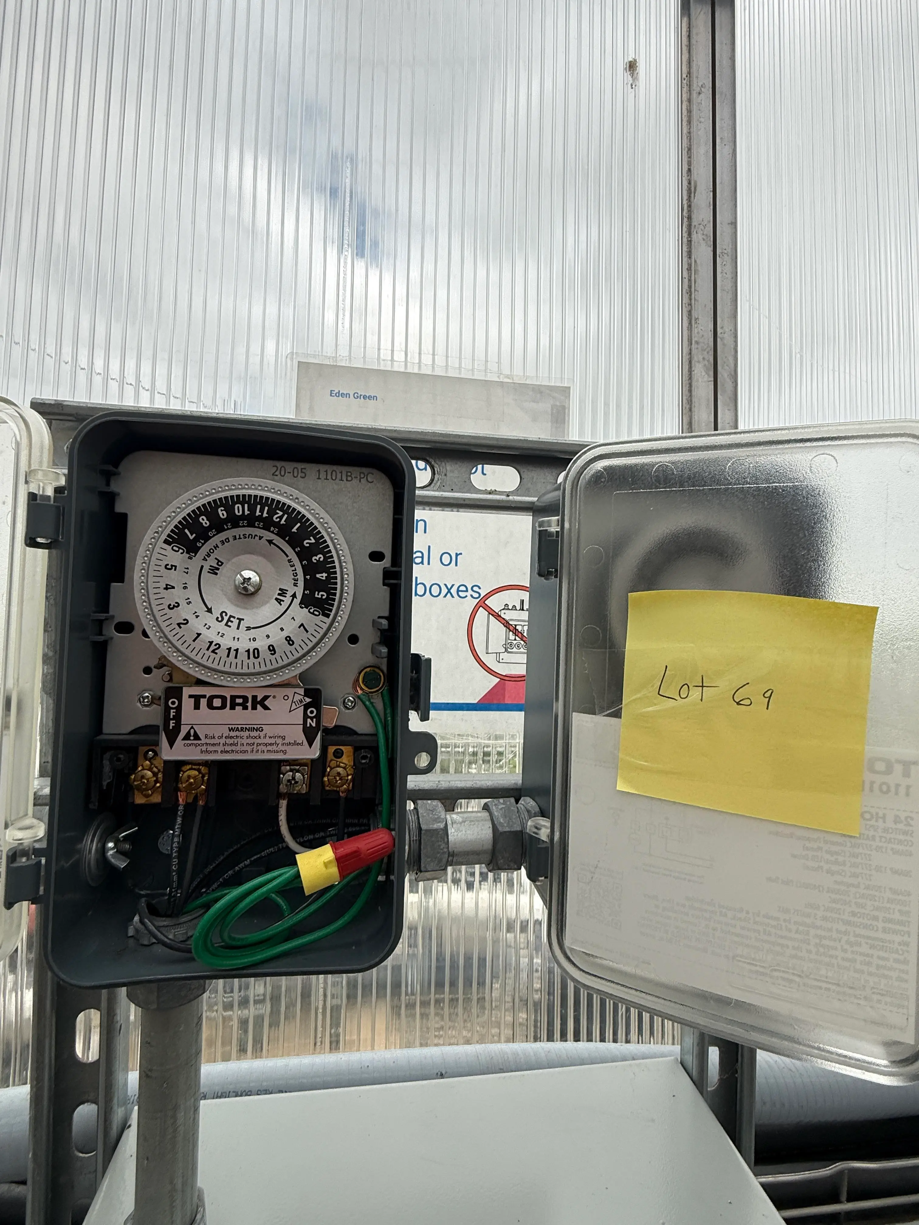 (2) Tork Mechanical Timer Switches 24-Hour Outdoor Control Panels
