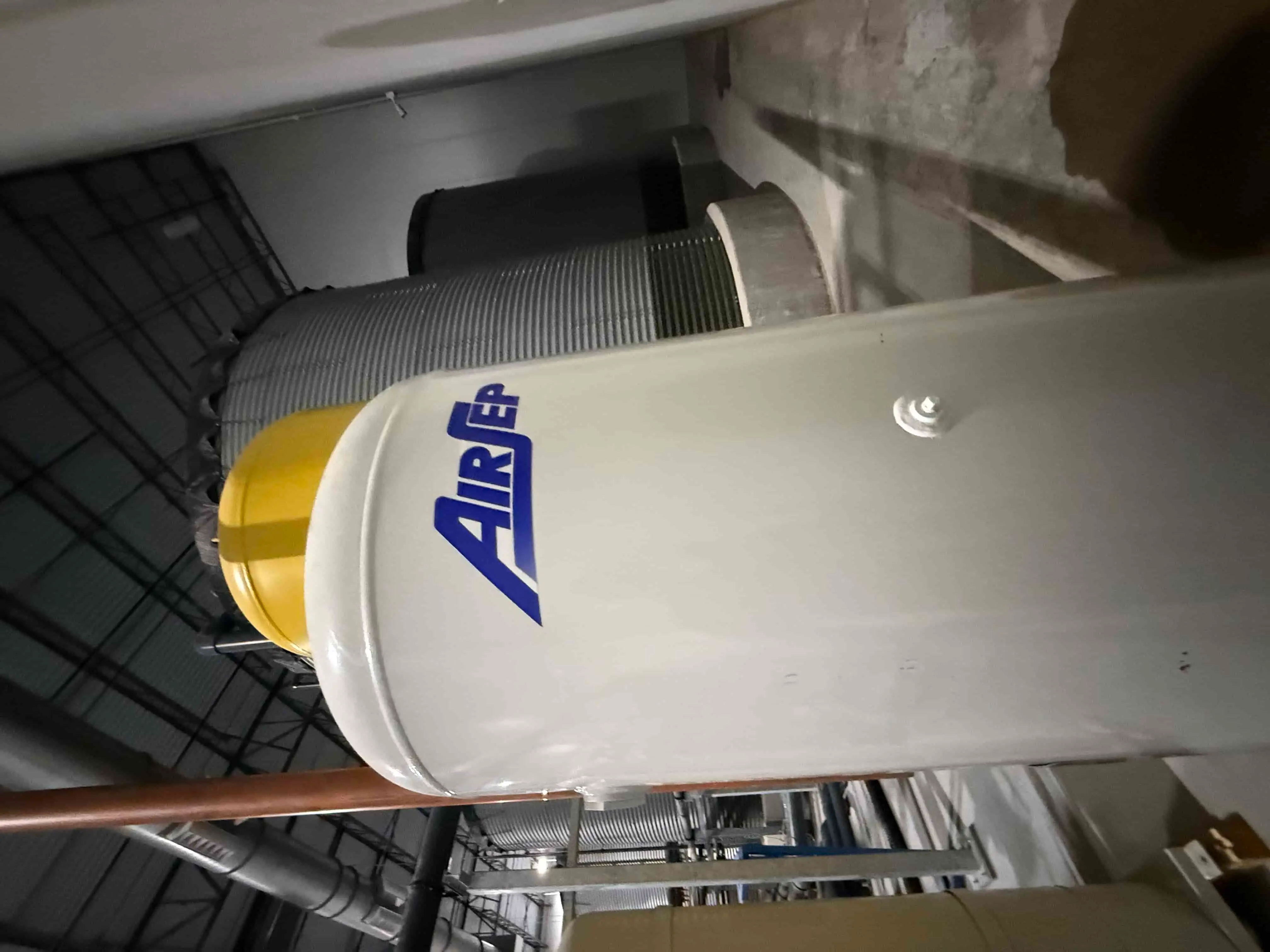 White AIRSEP Compressed Gas Tank