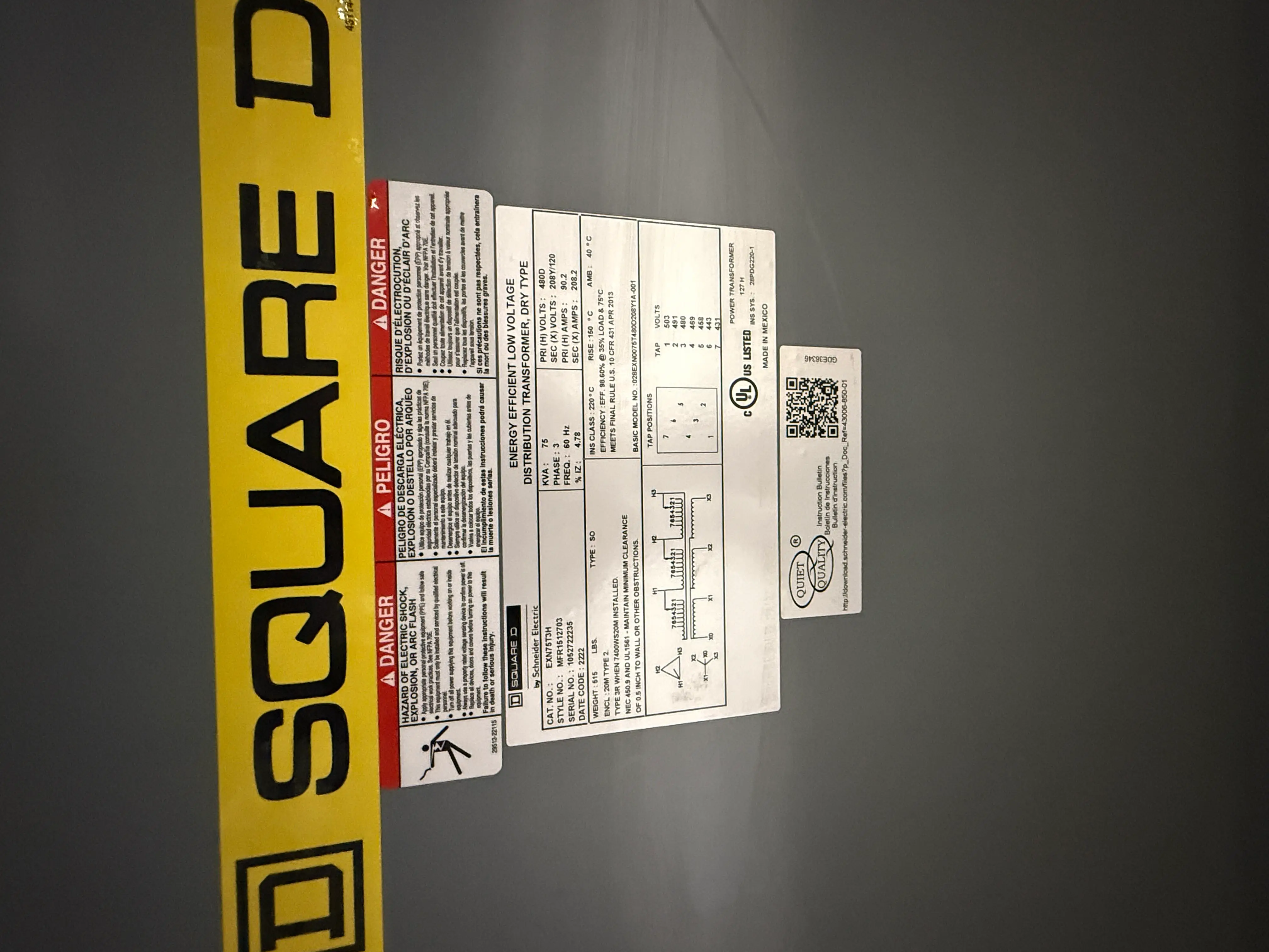 SB7062: Square D Energy Efficient Low Voltage Transformer