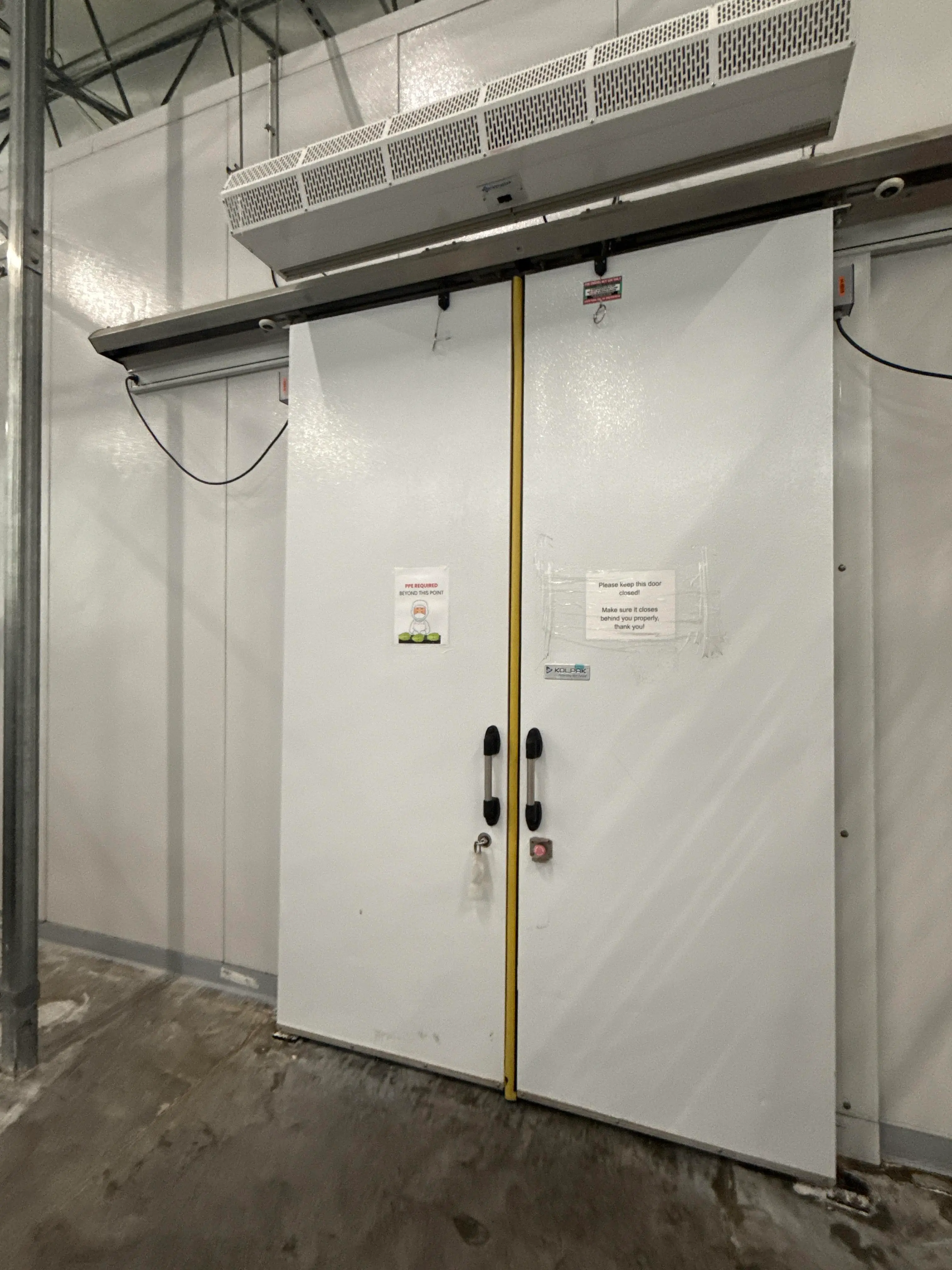 Kolpak Insulated Sliding Cooler Freezer Door Assembly