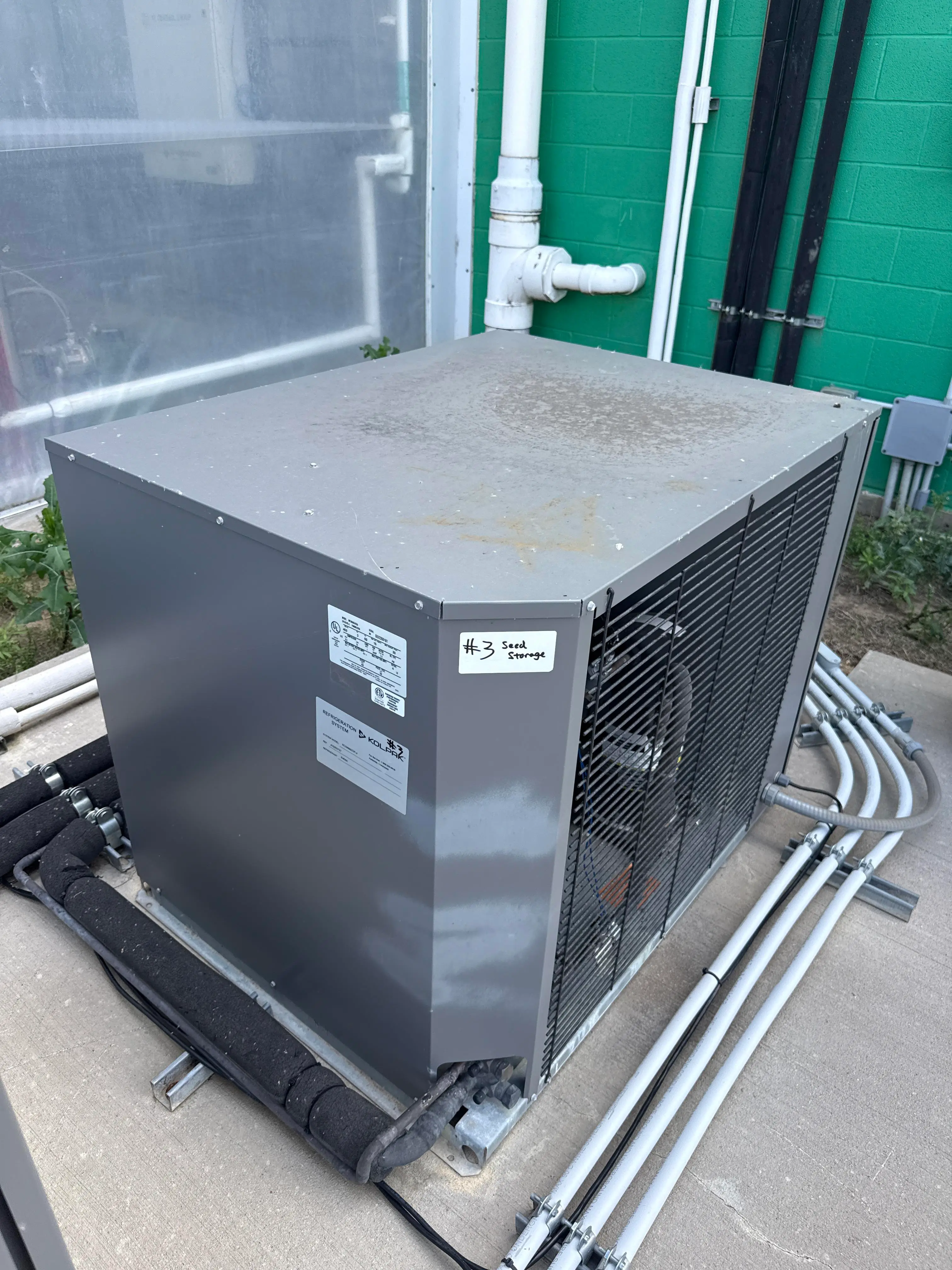 Kolpak Walk In Cooler Refrigeration Package 460V 3PH Condenser with Dual Evaporators