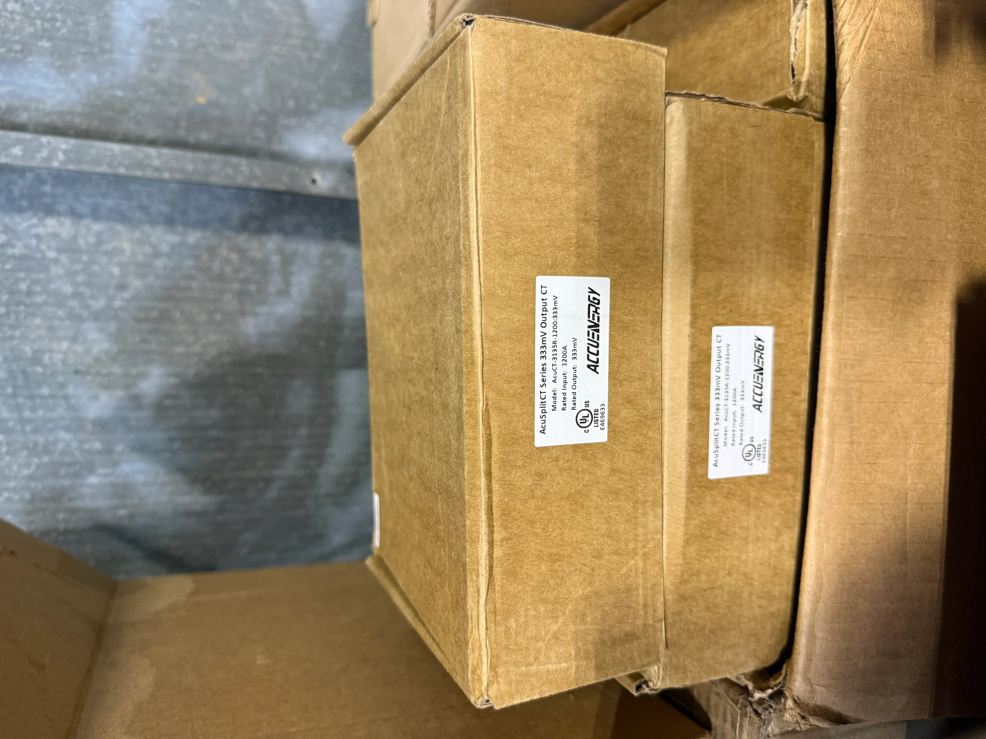 Accuenergy AcuCT-3135R-1200:333mV Split-Core Current Transformer (Qty 2) - New In Box