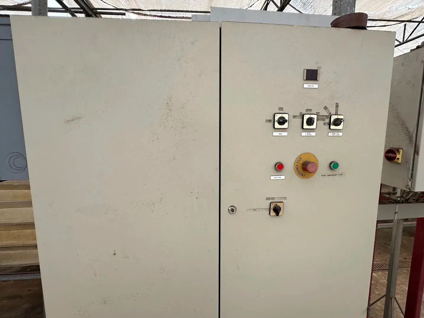 WHITE'S AUCTION LOT 113 - In-Transit Tray Control Panel with Emergency Stop - GH25 Starting Area Equipment