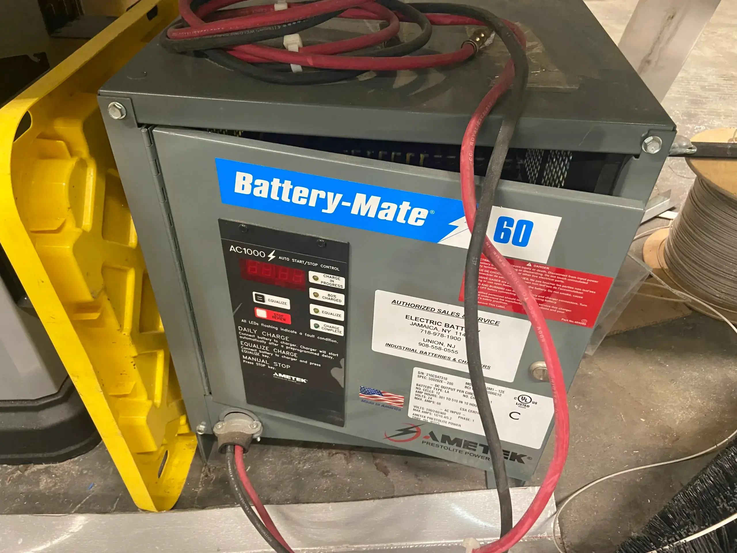 AEROFARMS LOT 2 - Battery-Mate 60 Industrial Forklift Charger