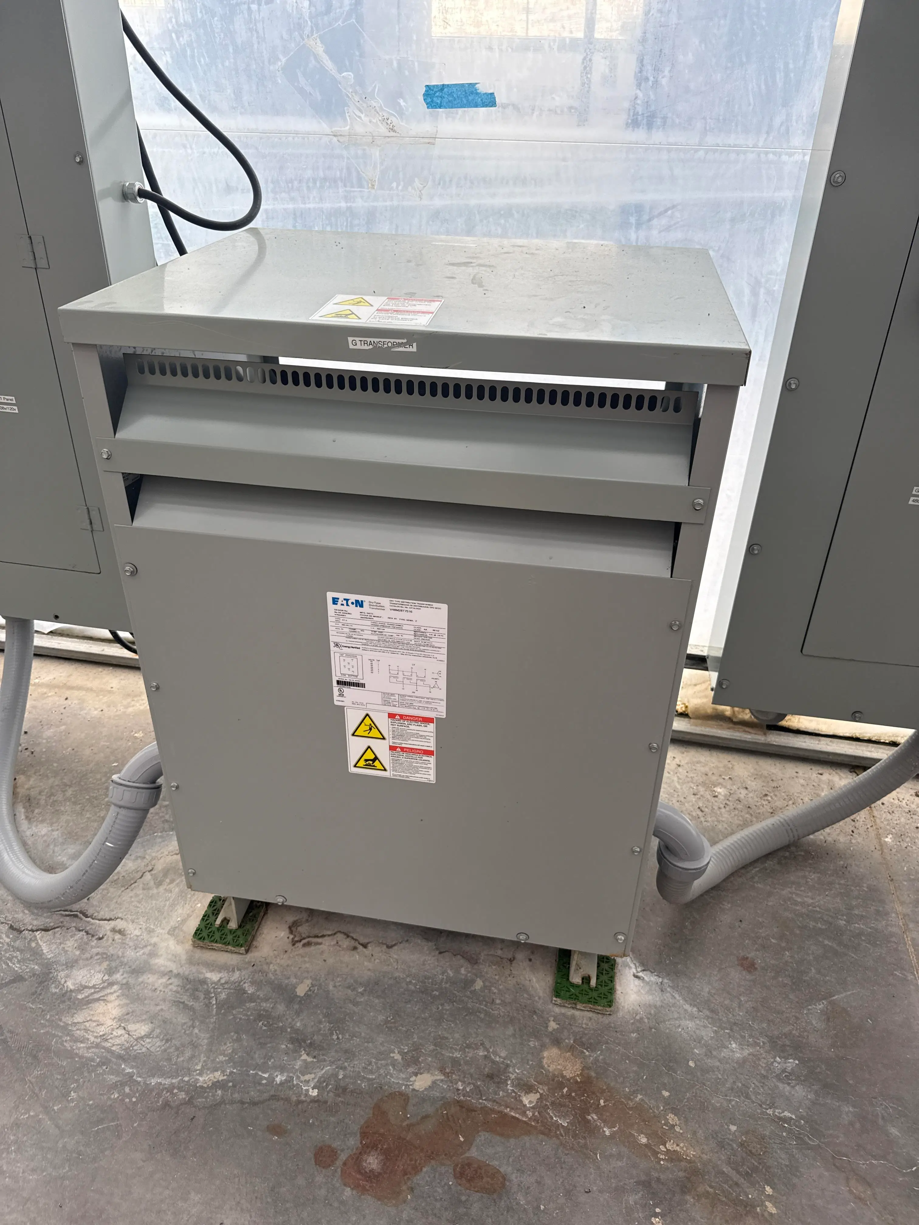 Eaton 75 kVA Dry Type Transformer 480V Delta to 208Y/120V 3 Phase Jan 2024