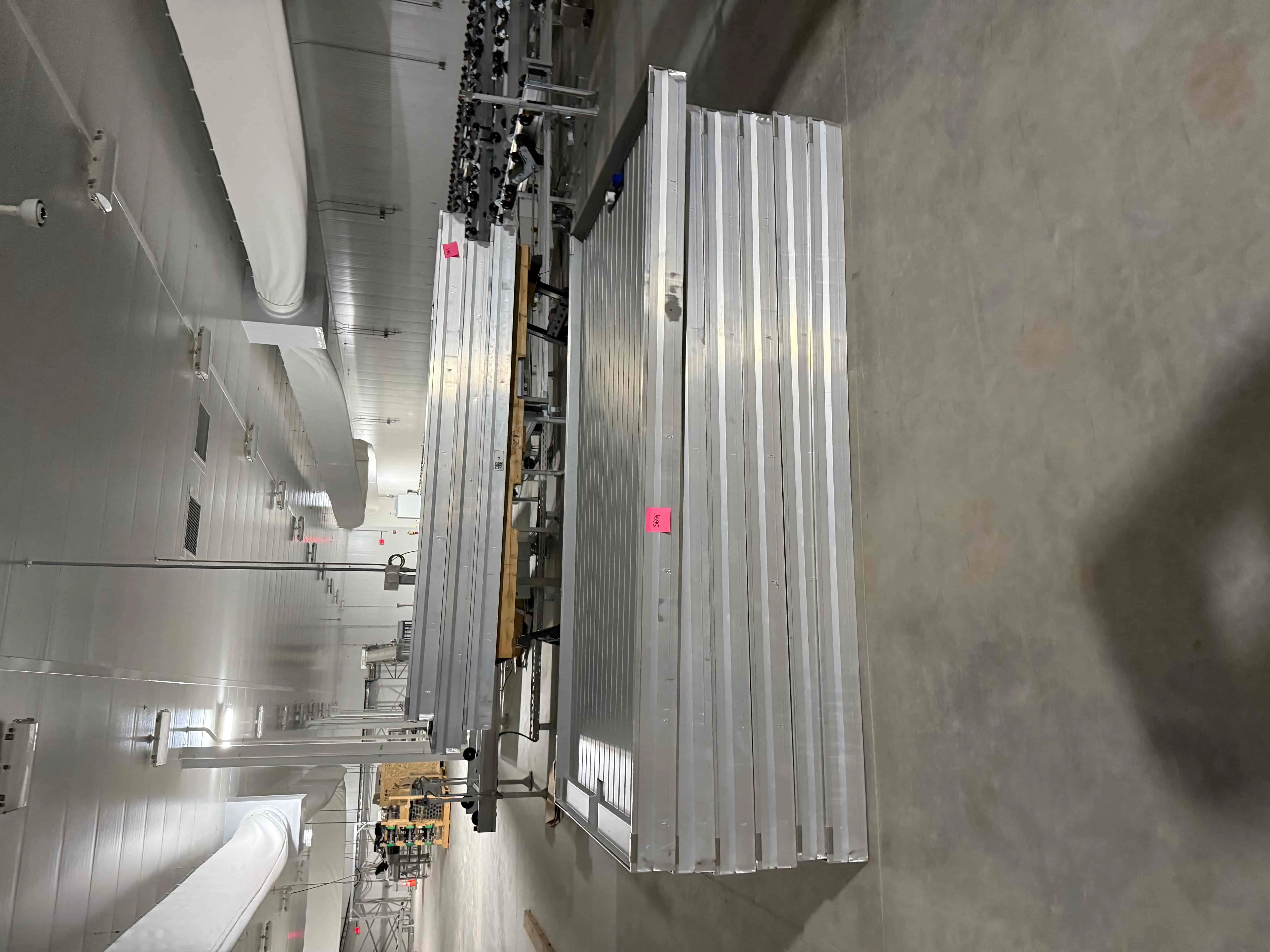 SB54: Aluminum Grow Benches with Inserts, Approx. 4 ft × 8 ft Each, Lightweight Modular Design for Hydroponic or CEA Applications