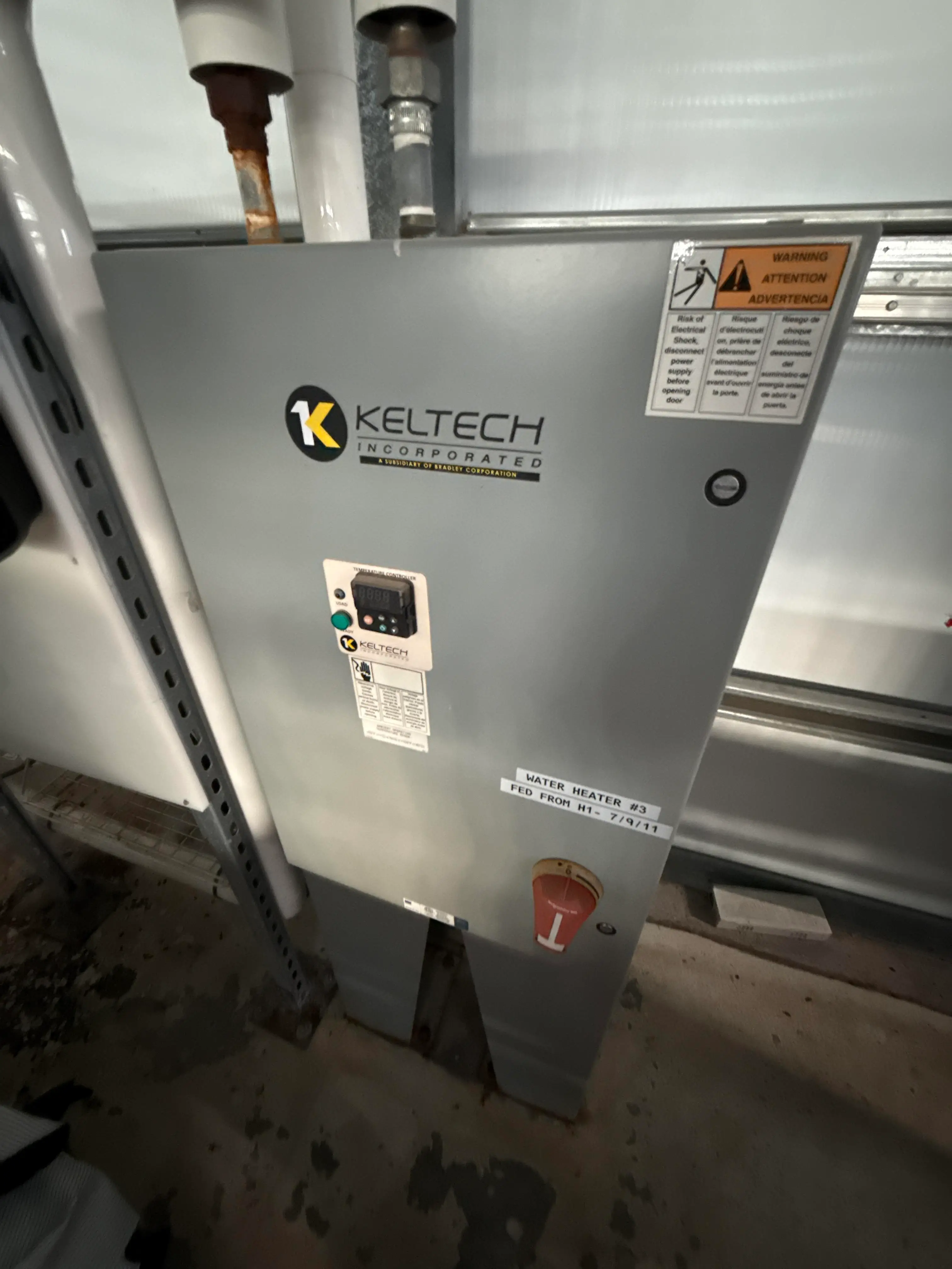 Keltech Tankless Electric Water Heater – 480V 3PH, Industrial On-Demand Unit