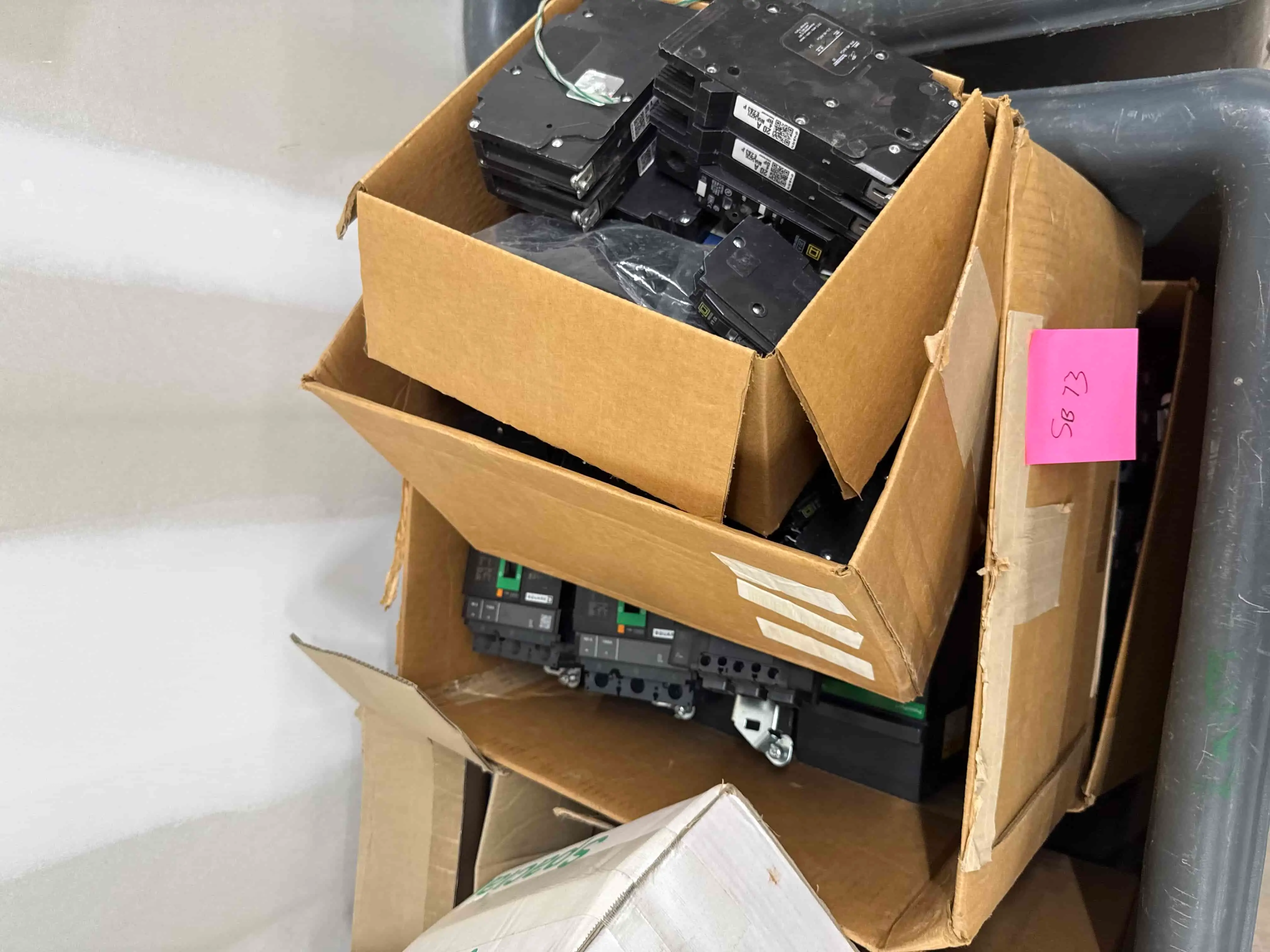 SB73: Electrical Supplies Lot in Tilt Truck Located in Electrical Room