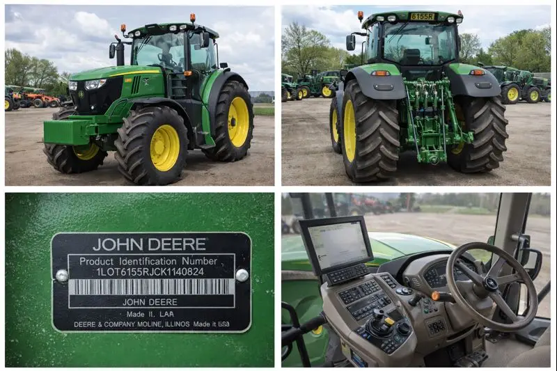 2019 John Deere 6155R Tractor – Excellent Condition