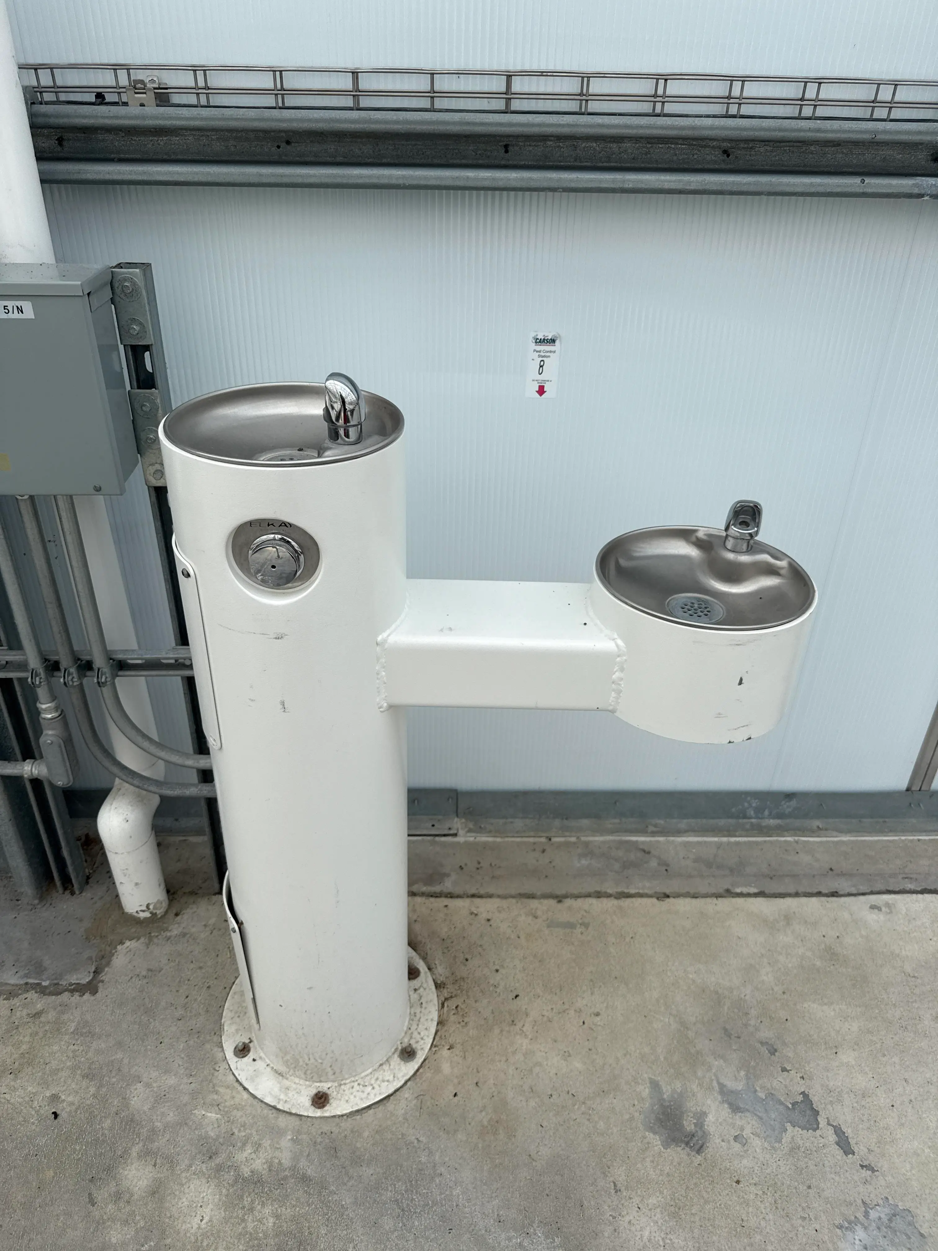 Elkay Dual Drinking Fountain Pedestal – Indoor Commercial Water Fountain
