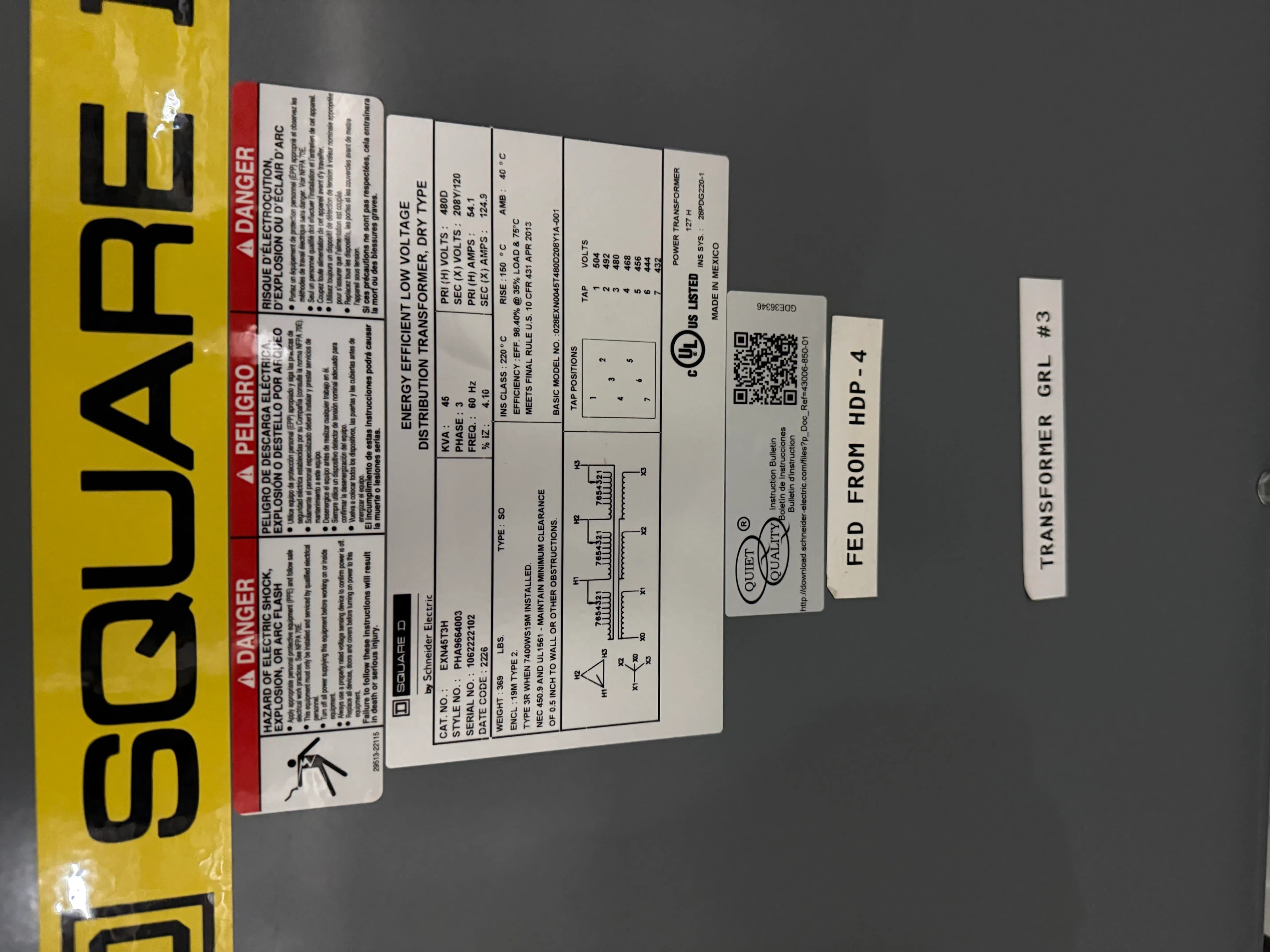 SB7055: Square D Energy Efficient Low Voltage Transformer