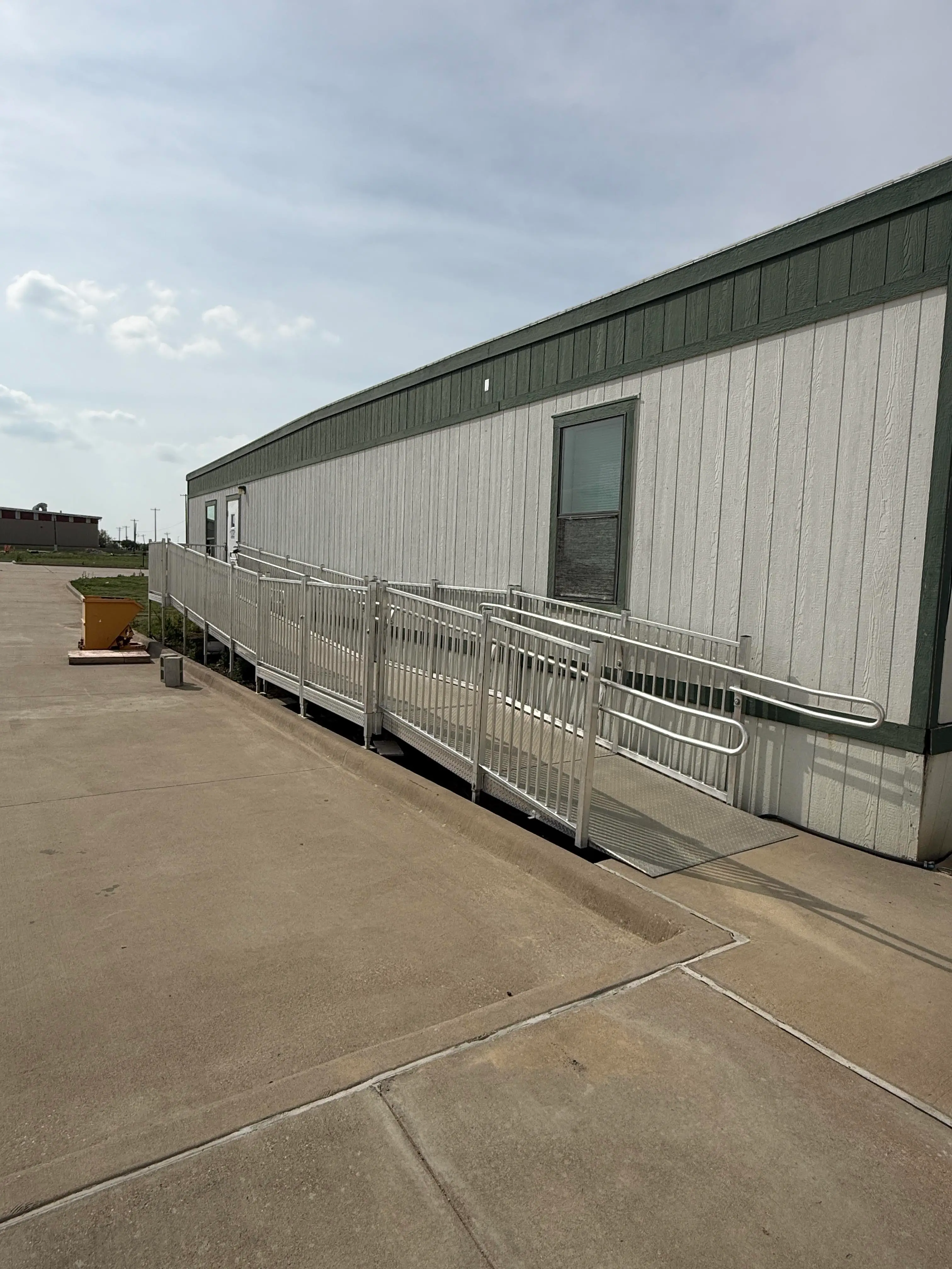 Aluminum ADA Ramp and Stair Access System with Handrails – Modular Exterior Entry System