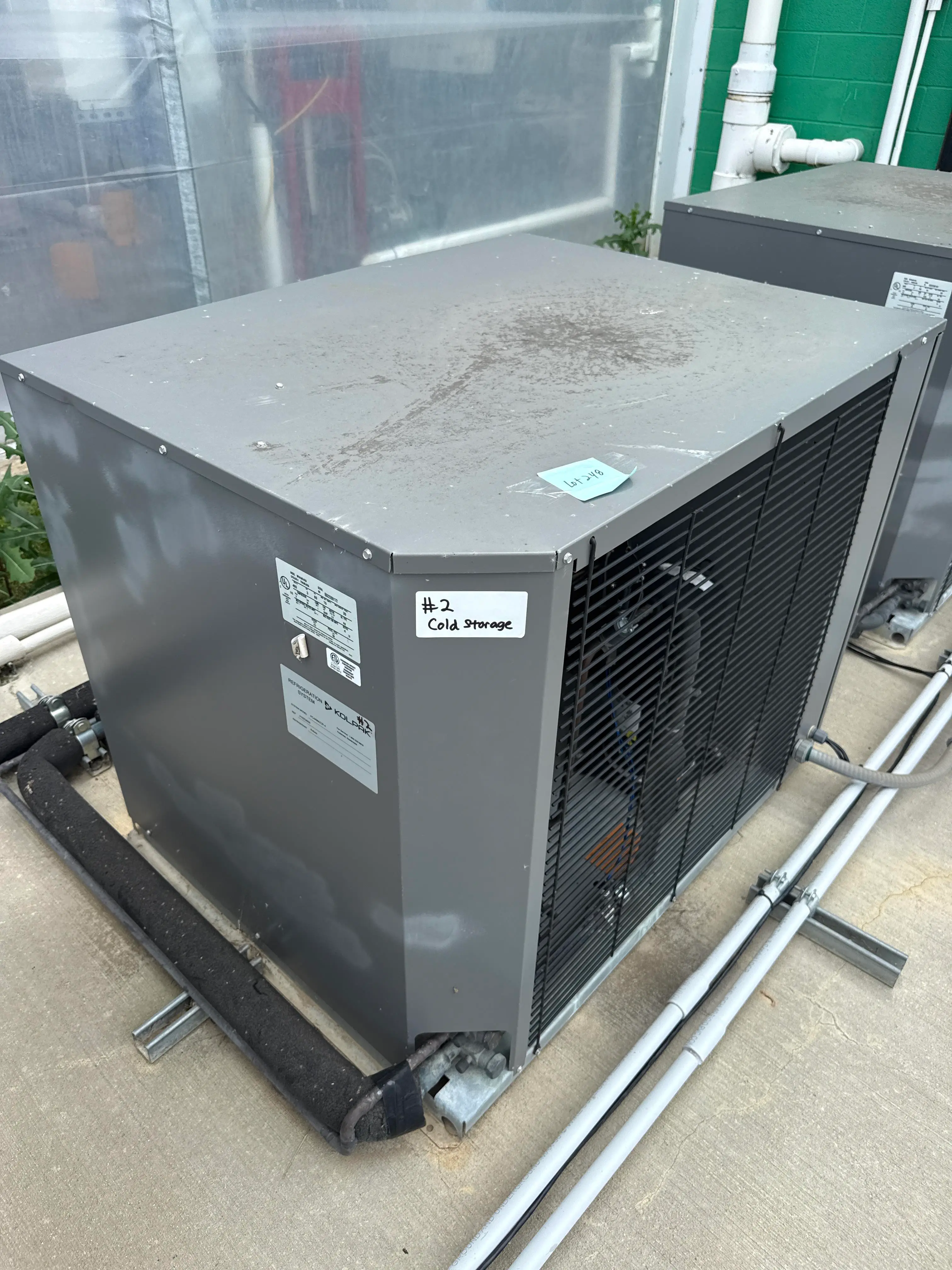 Kolpak Walk In Cooler Refrigeration Package 460V 3PH Dual Condensers Dual Evaporators