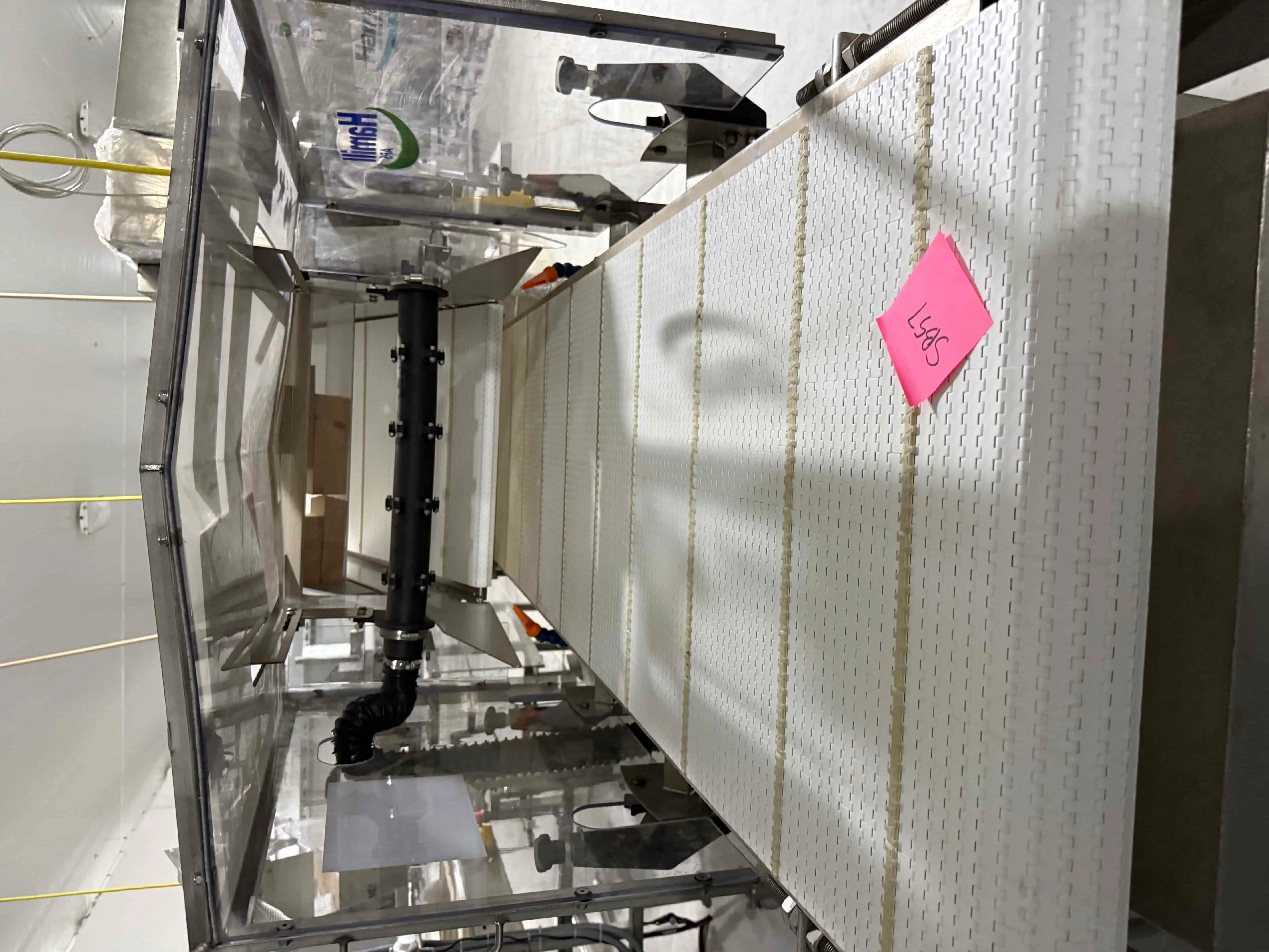 SB57: Hamill APS Stainless Leafy-Greens/Microgreens Harvester with Weintek Touchscreen HMI, Auto Start/Stop & Safety Controls – Wash-Down, Food-Grade