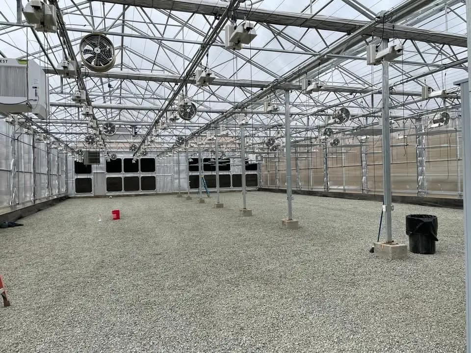 Brand New Turnkey Commercial Gutter Connect Greenhouse – Double (60'x120') | Stainless Steel Frame, Polycarbonate, Light Dep