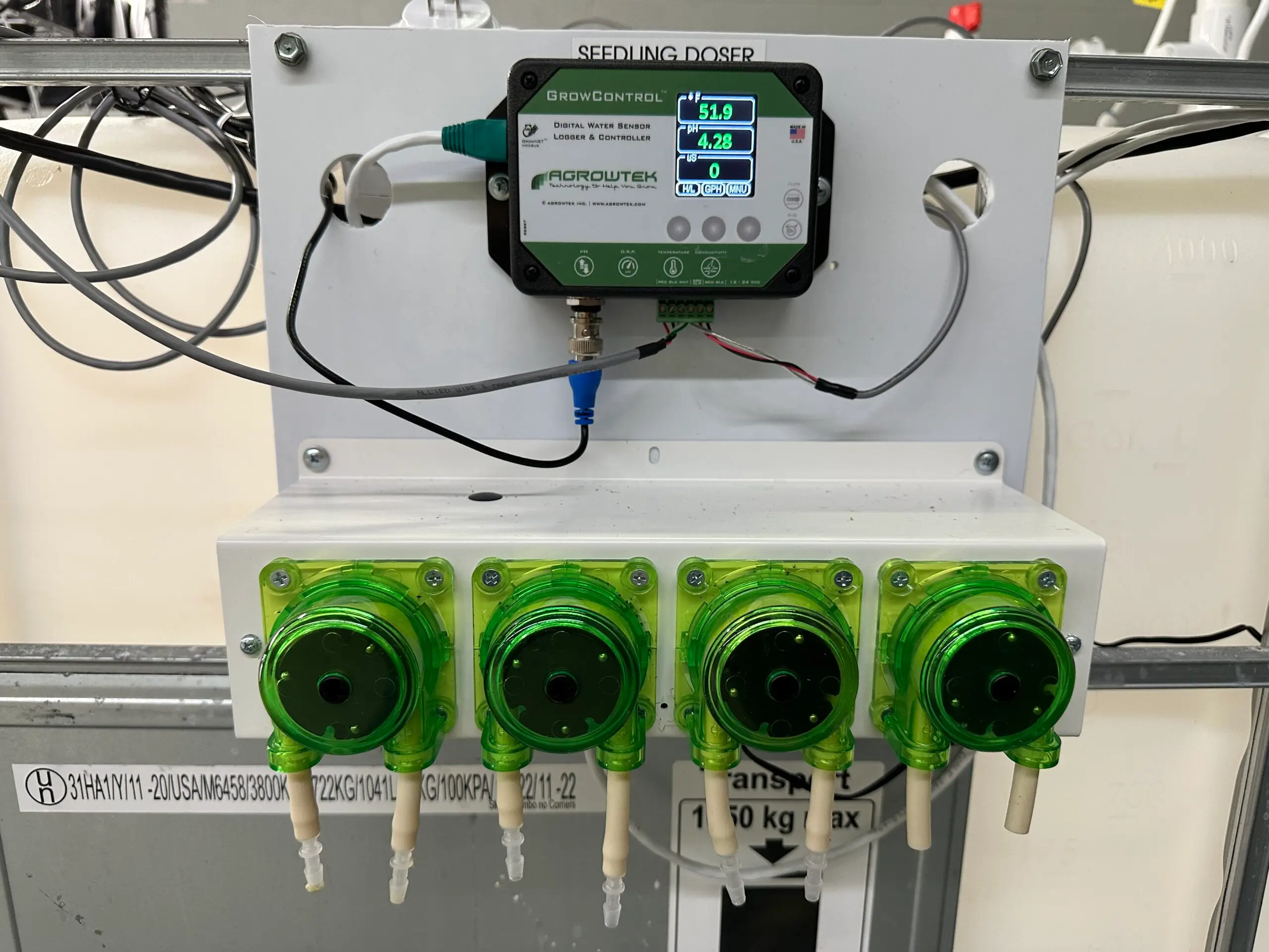 Complete Commercial Vertical Farming System with LED Grow Lights and Environmental Controls in Ontario