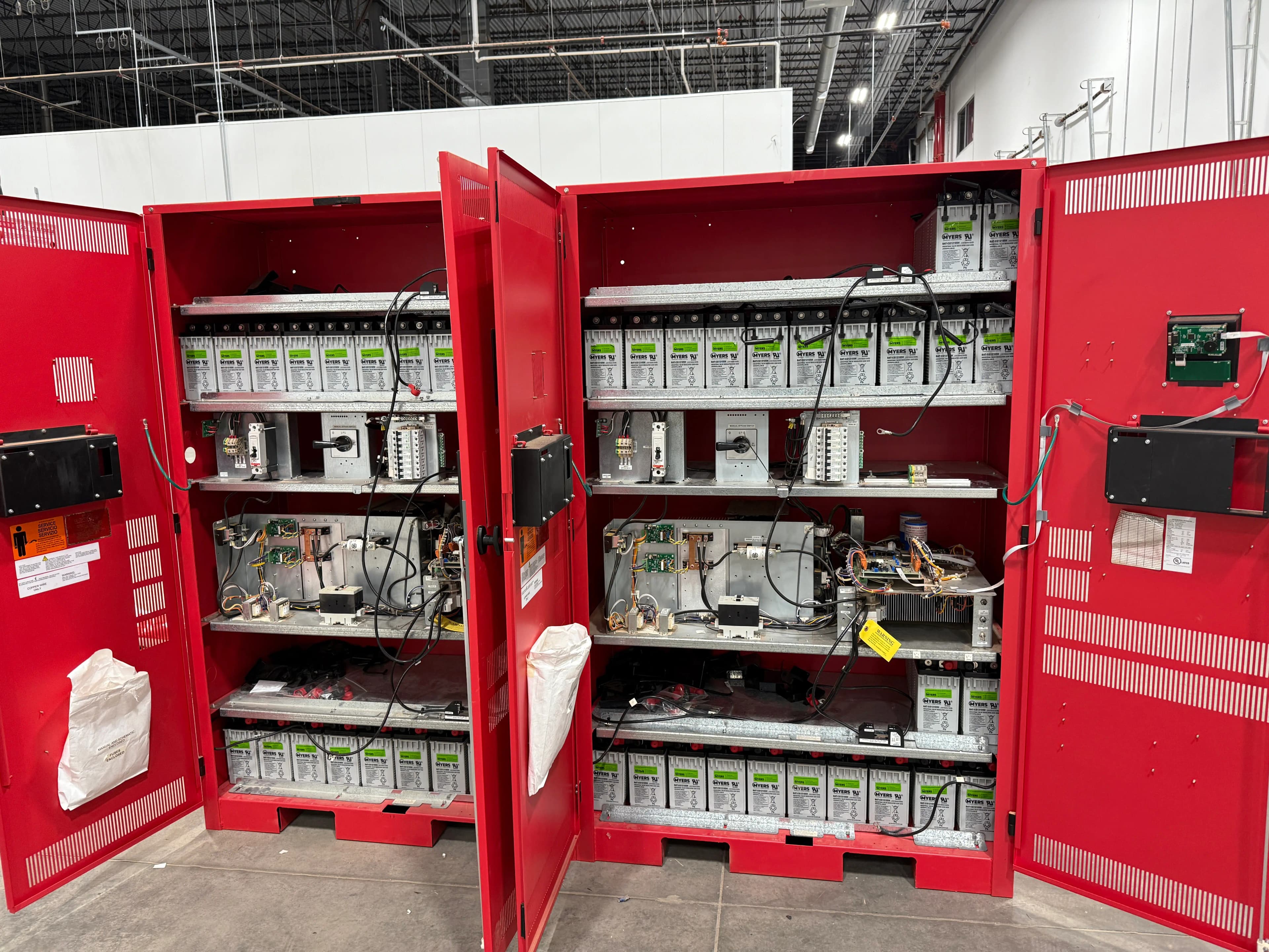 (Qty: 2) Myers EPS Illuminator Central Inverter Emergency Lighting Systems — Life Safety Battery Backup