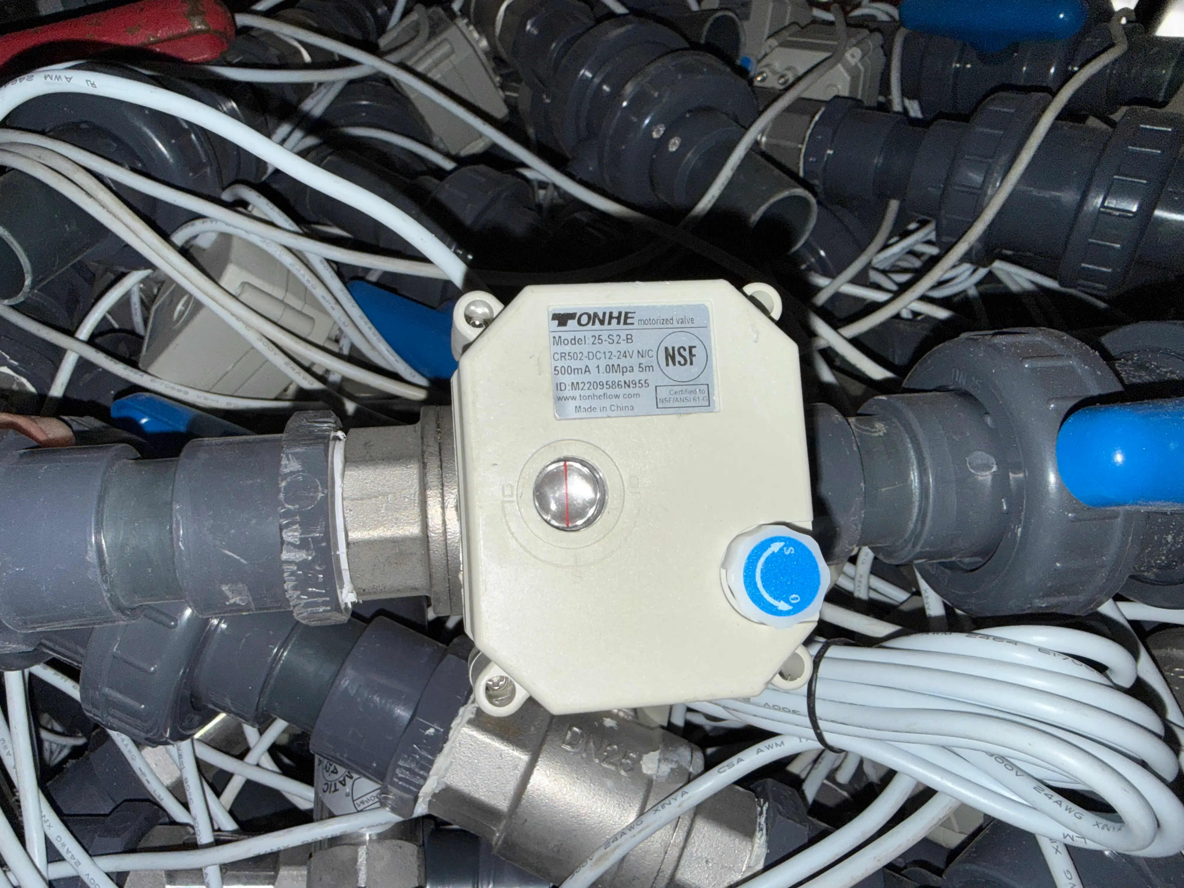 Tonhe 25-S2-B Motorized Ball Valve DC12-24V NSF Certified
