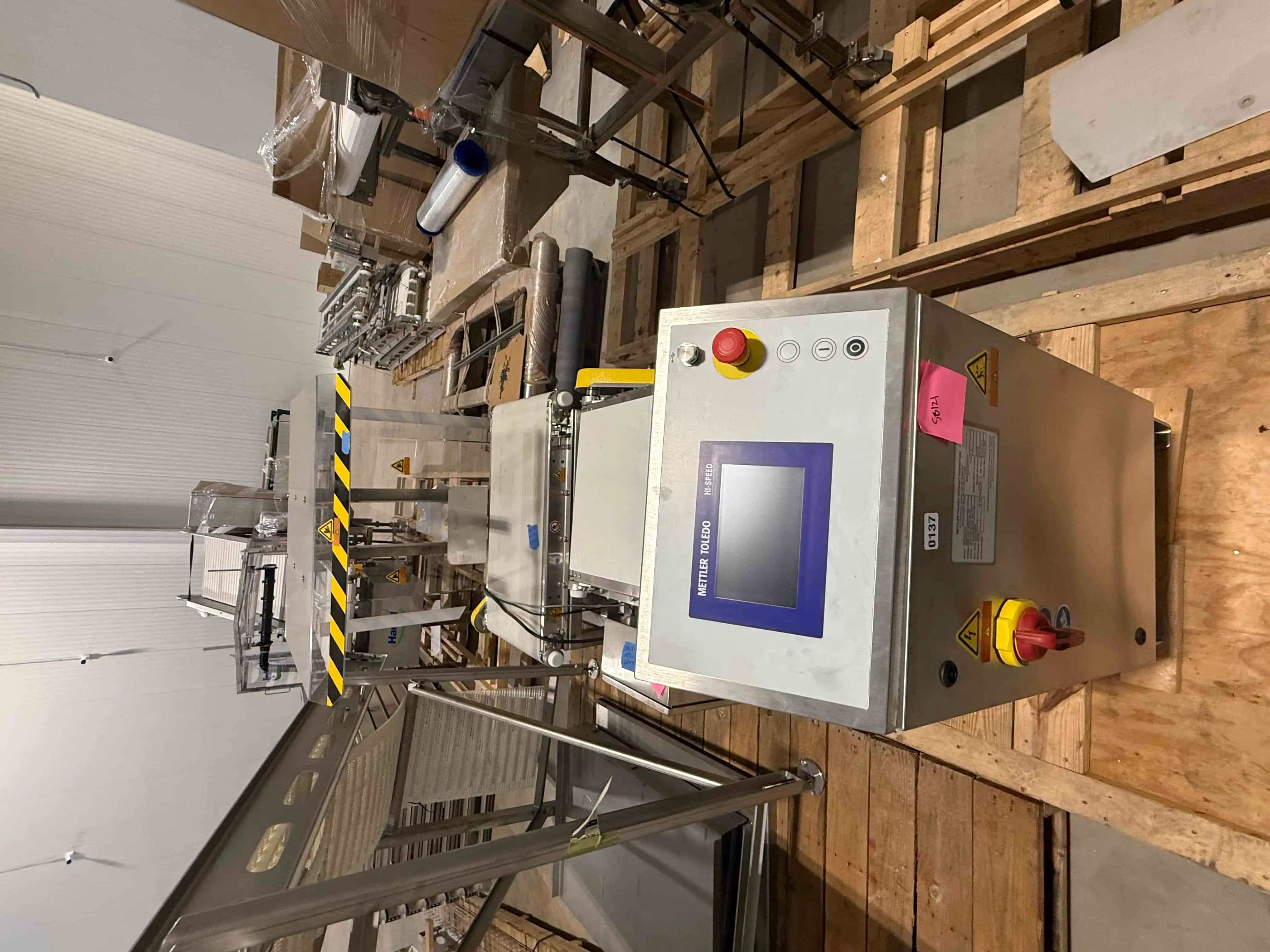 SB121: Mettler Toledo Hi-Speed Checkweigher System – Stainless Steel, Touchscreen Controls, Integrated Conveyor