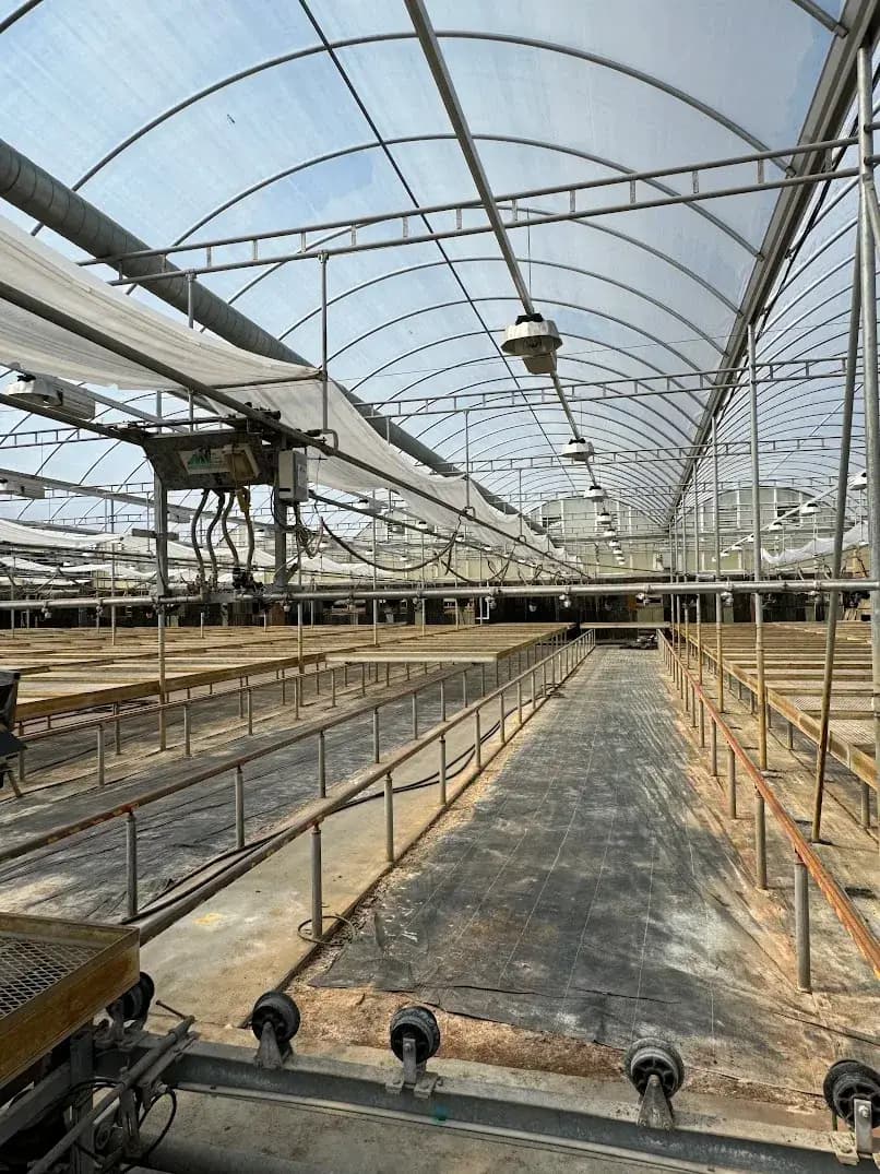 WHITES AUCTION LOT 135- 21' Double Rail Watering Boom System Number 6 with Cherry Creek Systems Network Irrigation Controller in GH25A