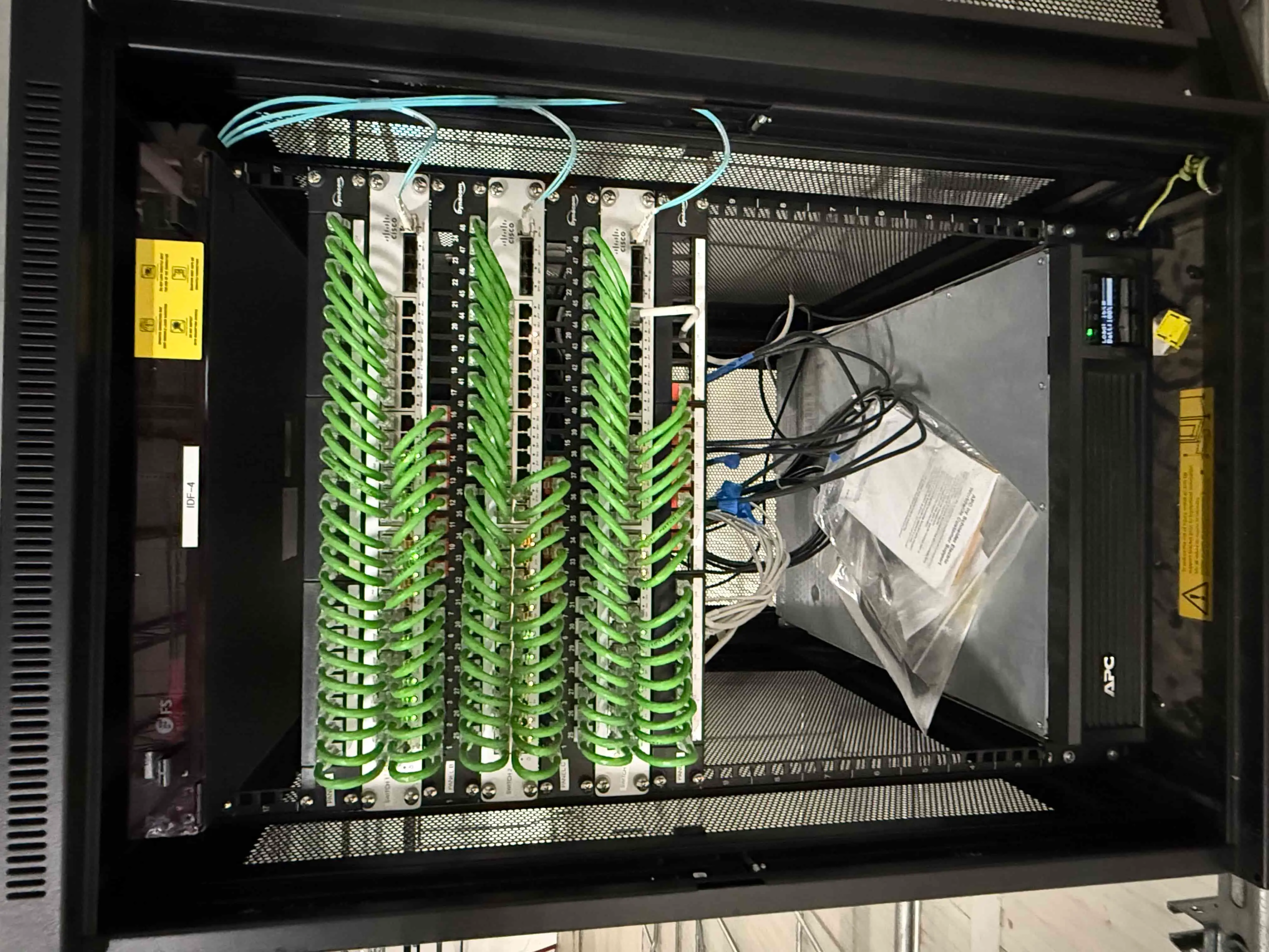 SB6031 Tripp Lite Server Rack with Cisco and Meraki Network Equipment