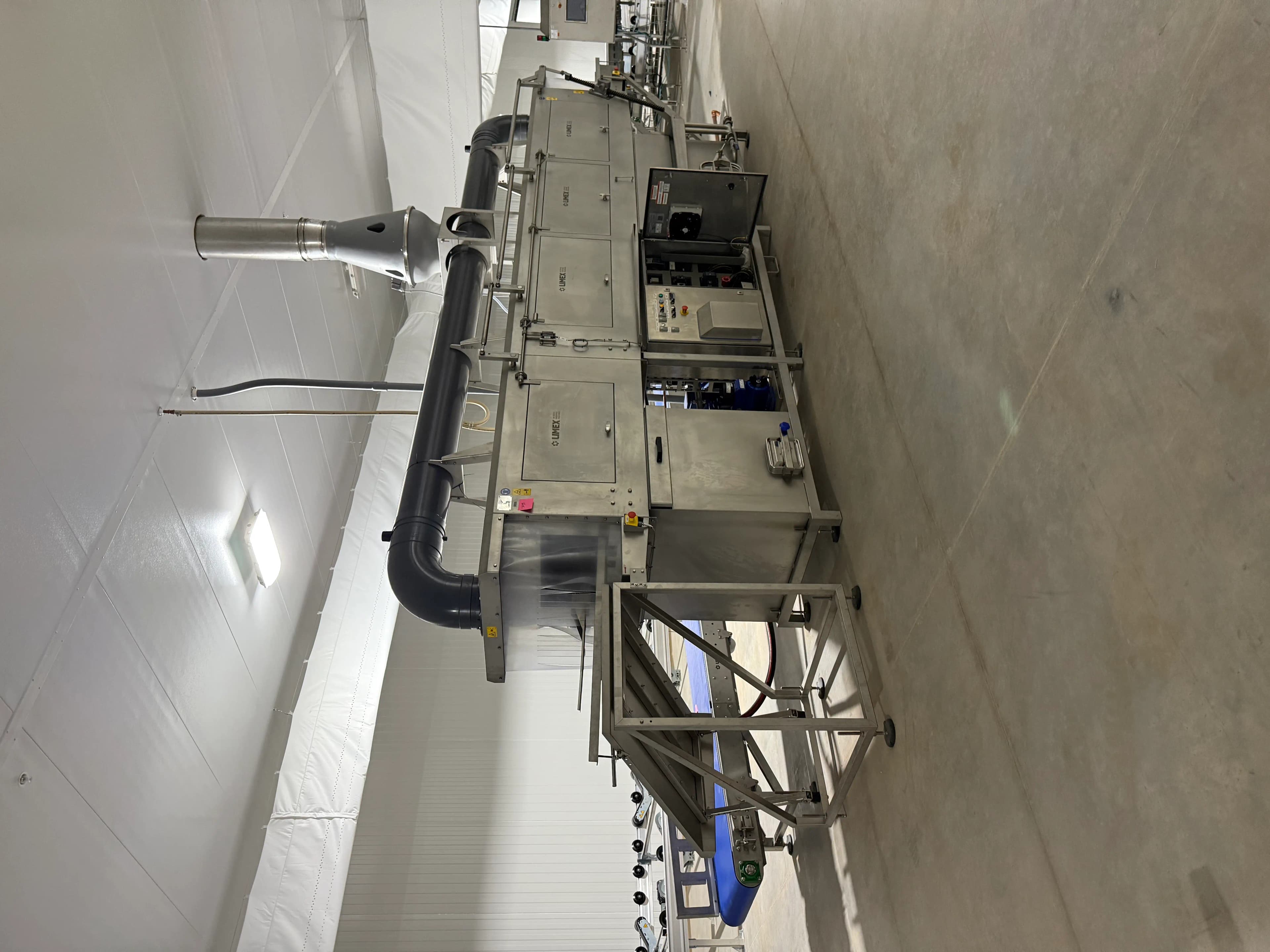 SB40: Limex Raft and Bin Washer, 2022 Model, 480 V 3-Phase, 2,750 kg Stainless System – Distributed by Agrinomix (Original Two-Unit Purchase: $397,159 – This Lot Includes One Unit)